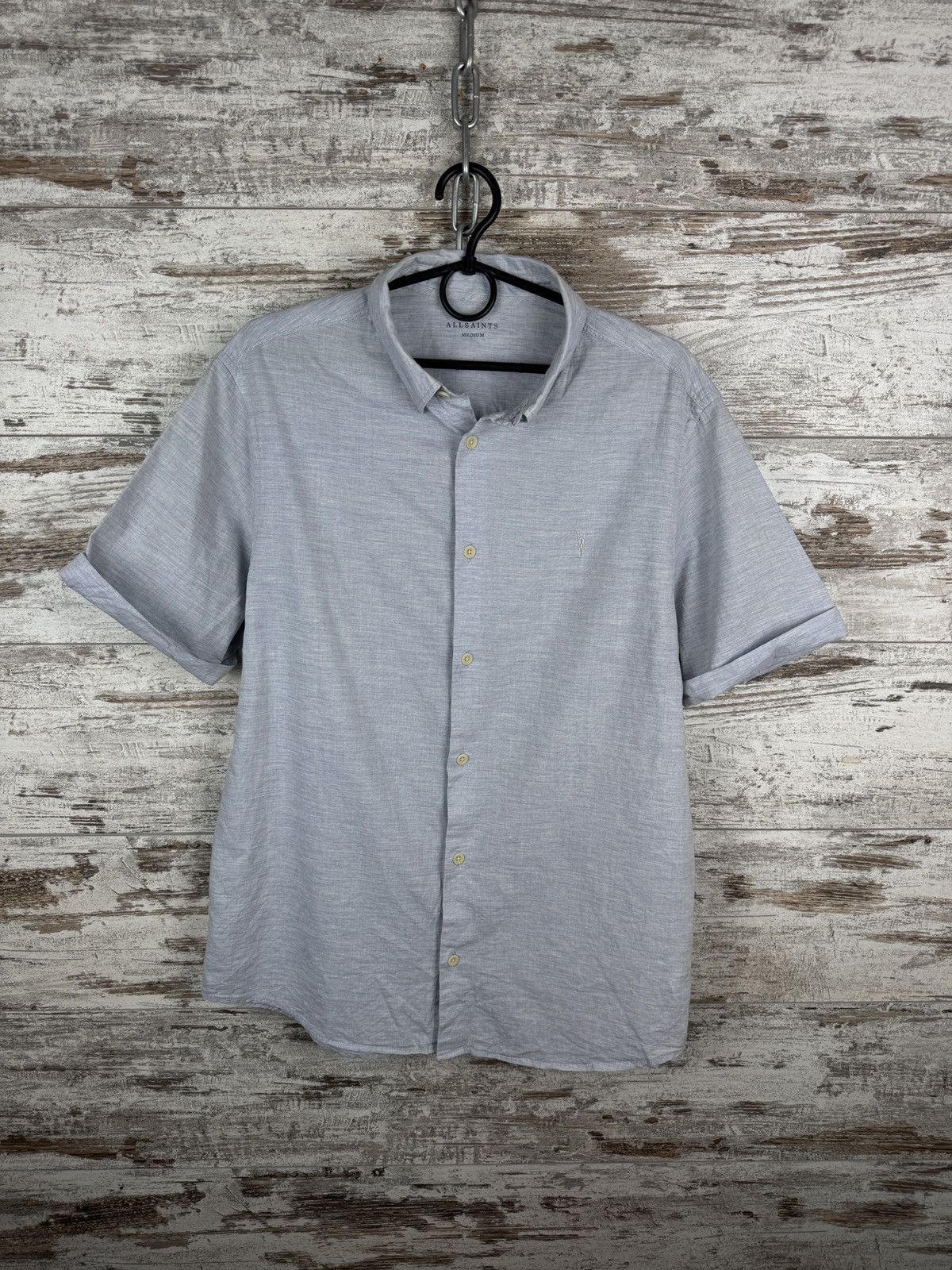 Allsaints × Japanese Brand × Vintage Mens Vintage AllSaints Avila SS shirts button up luxury Size US M / EU 48-50 / 2 - 1 Thumbnail
