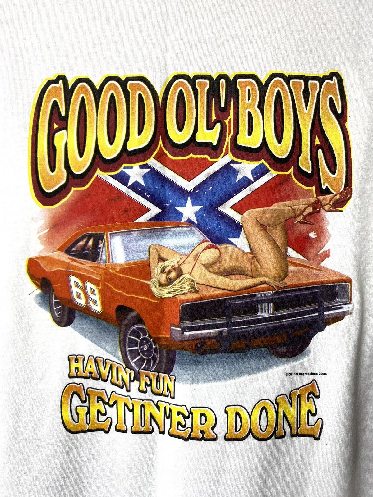 Vintage 2004 Vintage Sexy Girl Dodge Chevrolet T Shirt Pin Up Size US M / EU 48-50 / 2 - 5 Thumbnail