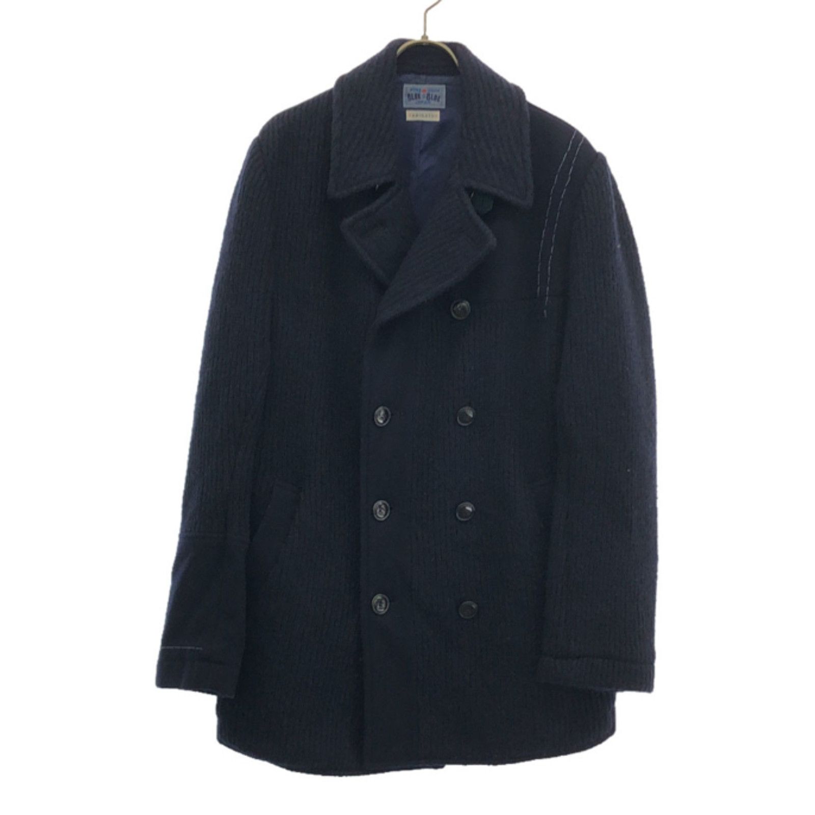 Blue Blue Japan Blue Blue Japan Wool Coat – Size M – Navy – 100% Wool Size US M / EU 48-50 / 2 - 1 Thumbnail