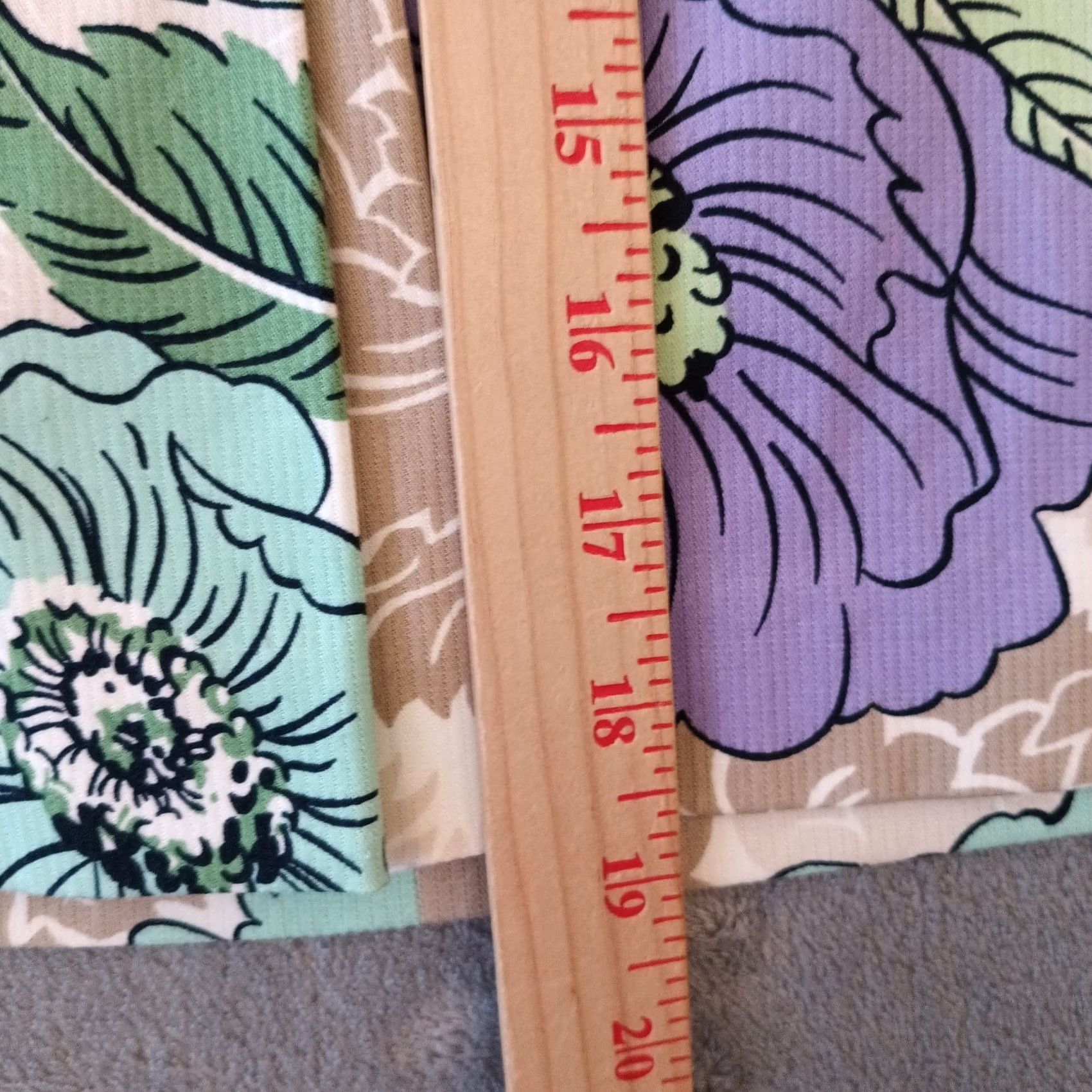 Ann Taylor Ann Taylor Skirt Short Gray Purple Floral Side Zip Pleated Cotton Blend Size 2 Womens Pencil Size 26" / US 2 / IT 38 - 4 Thumbnail