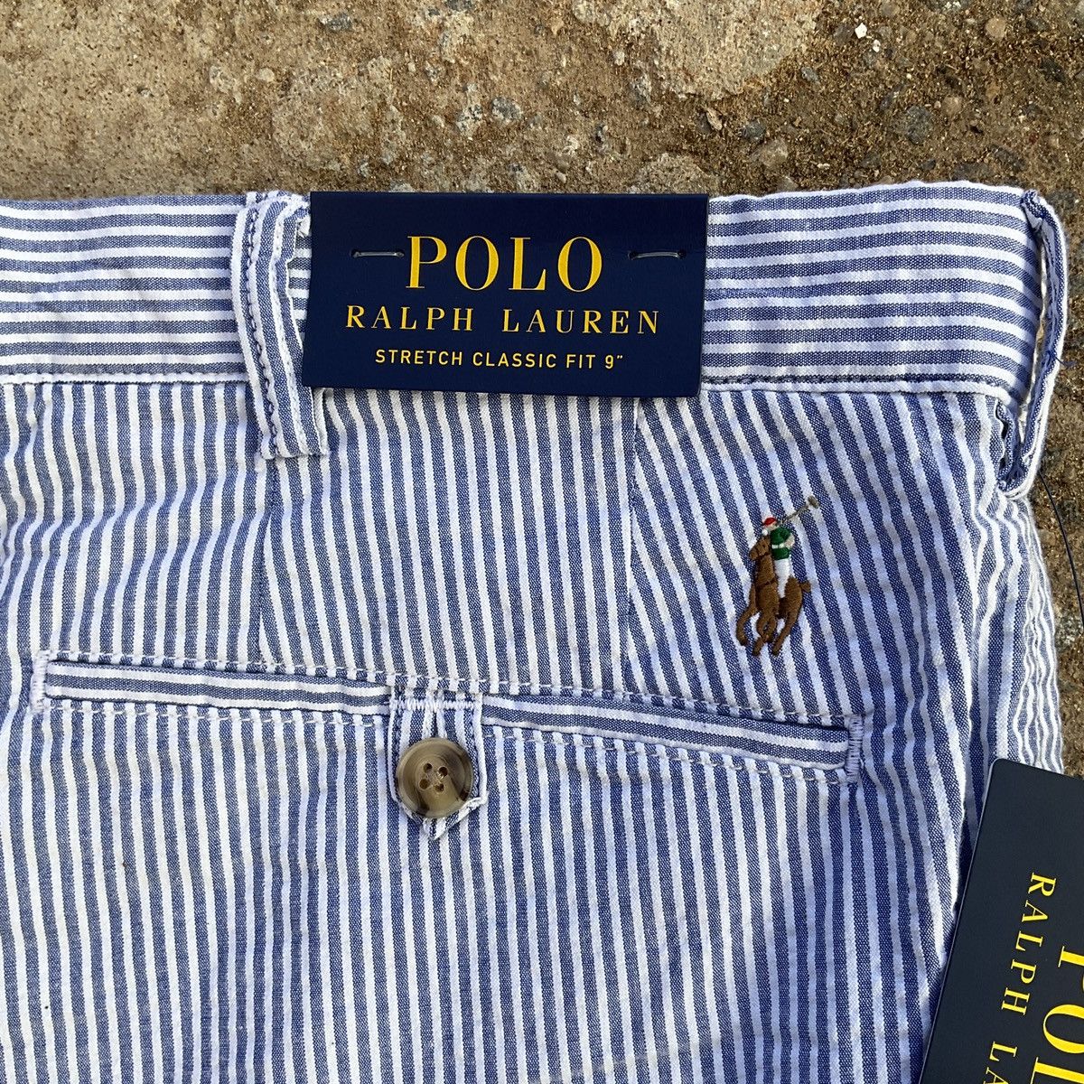 Polo Ralph Lauren Brand New Polo Ralph Lauren 9 Seersucker Golf Shorts Size US 42 / EU 58 - 5 Thumbnail