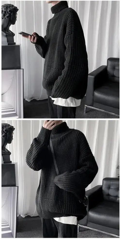 Aran Isles Knitwear Turtle Neck - Style Streetwear Knitted Sweatshirt Size US XL / EU 56 / 4 - 6 Thumbnail