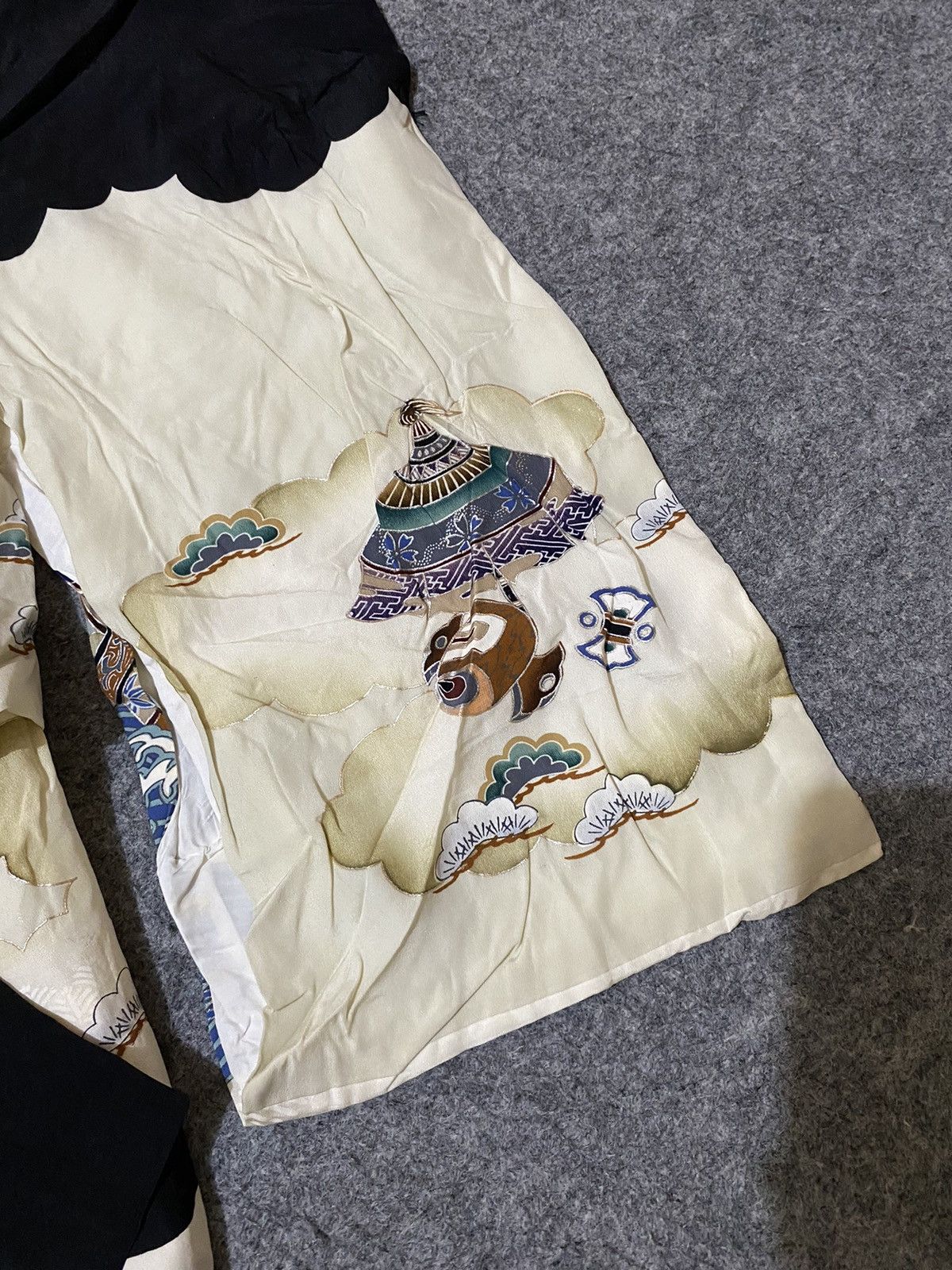 Japanese Brand 60s Vtg Rare Sukajan Kimono Classic Script Size US S / EU 44-46 / 1 - 9 Thumbnail