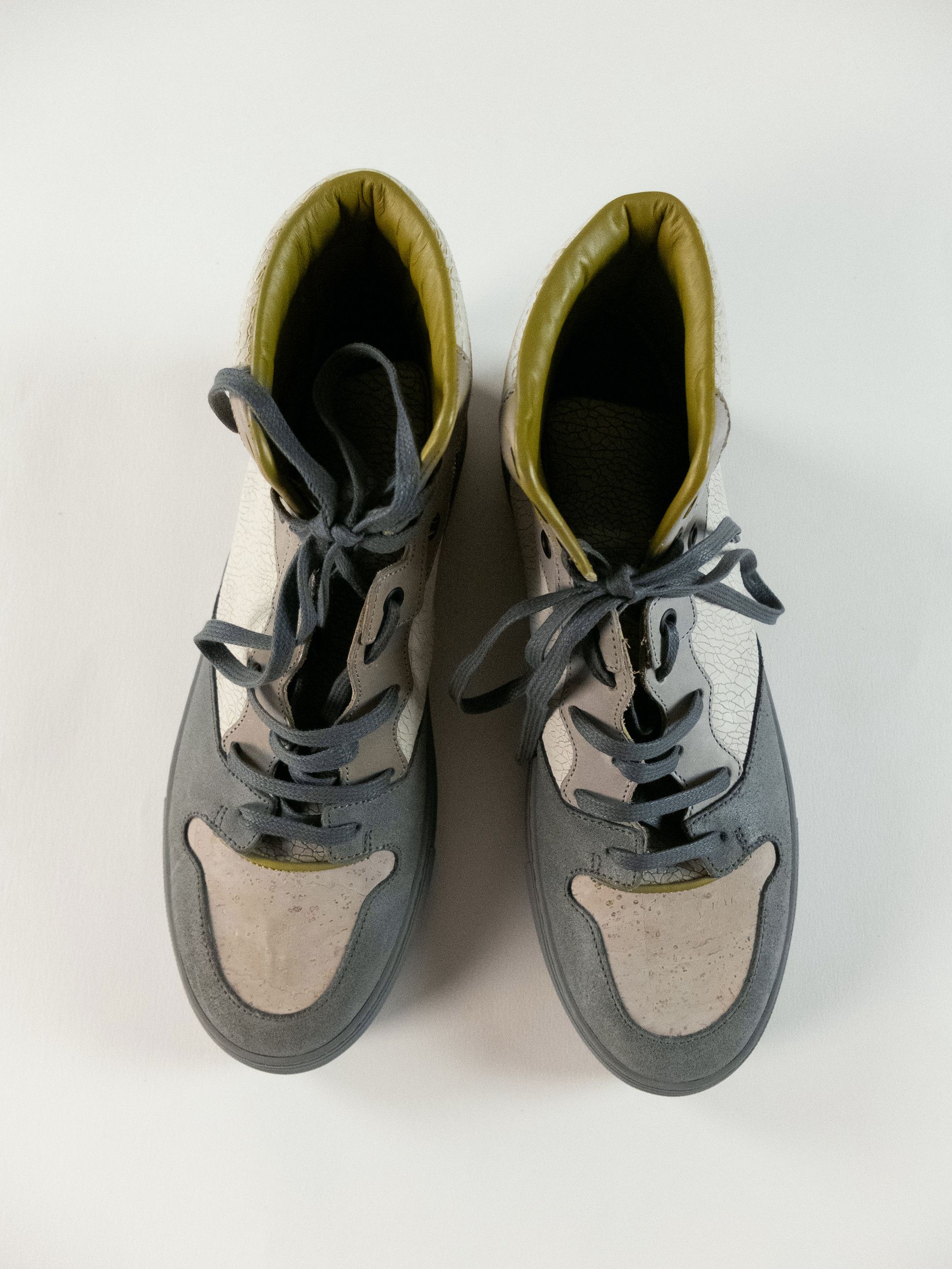 Balenciaga BALENCIAGA Arena crackled cork effect high sneakers 7 40 Size US 7 / EU 40 - 2 Thumbnail