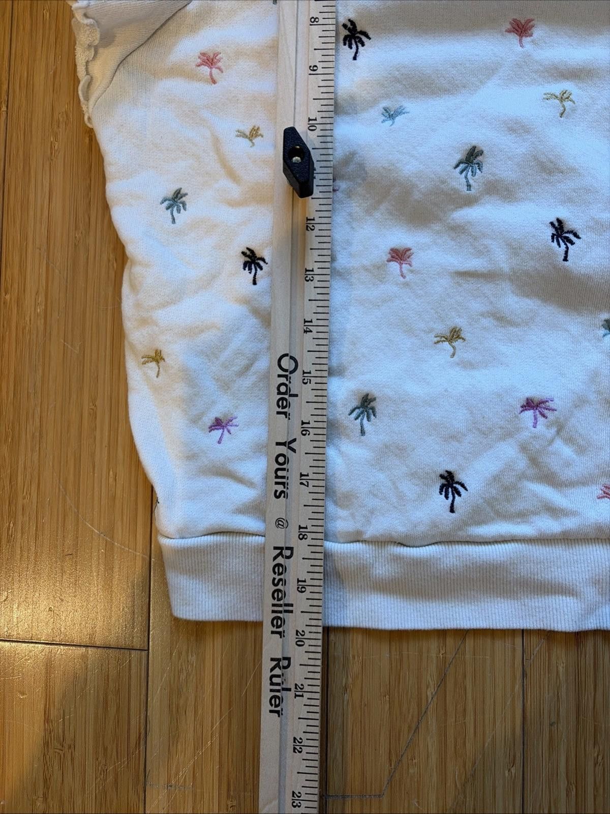 Marine Layer Marine Layer White Caroline Embroidered Blouse Palm Trees Size S / US 4 / IT 40 - 6 Thumbnail