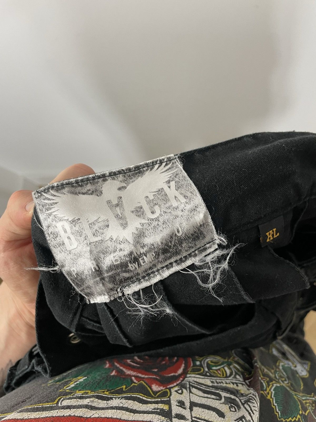 Vintage Vintage Y2k Black Goth Skirt Avant Garde Japanese Hype Rare Size US 31 - 5 Thumbnail