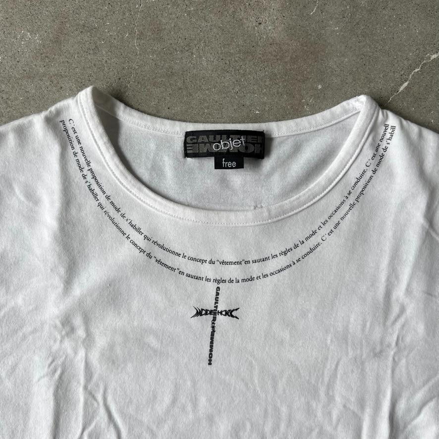 Jean Paul Gaultier Trompe-l'œil Cross Necklace Tee Size US S / EU 44-46 / 1 - 5 Thumbnail