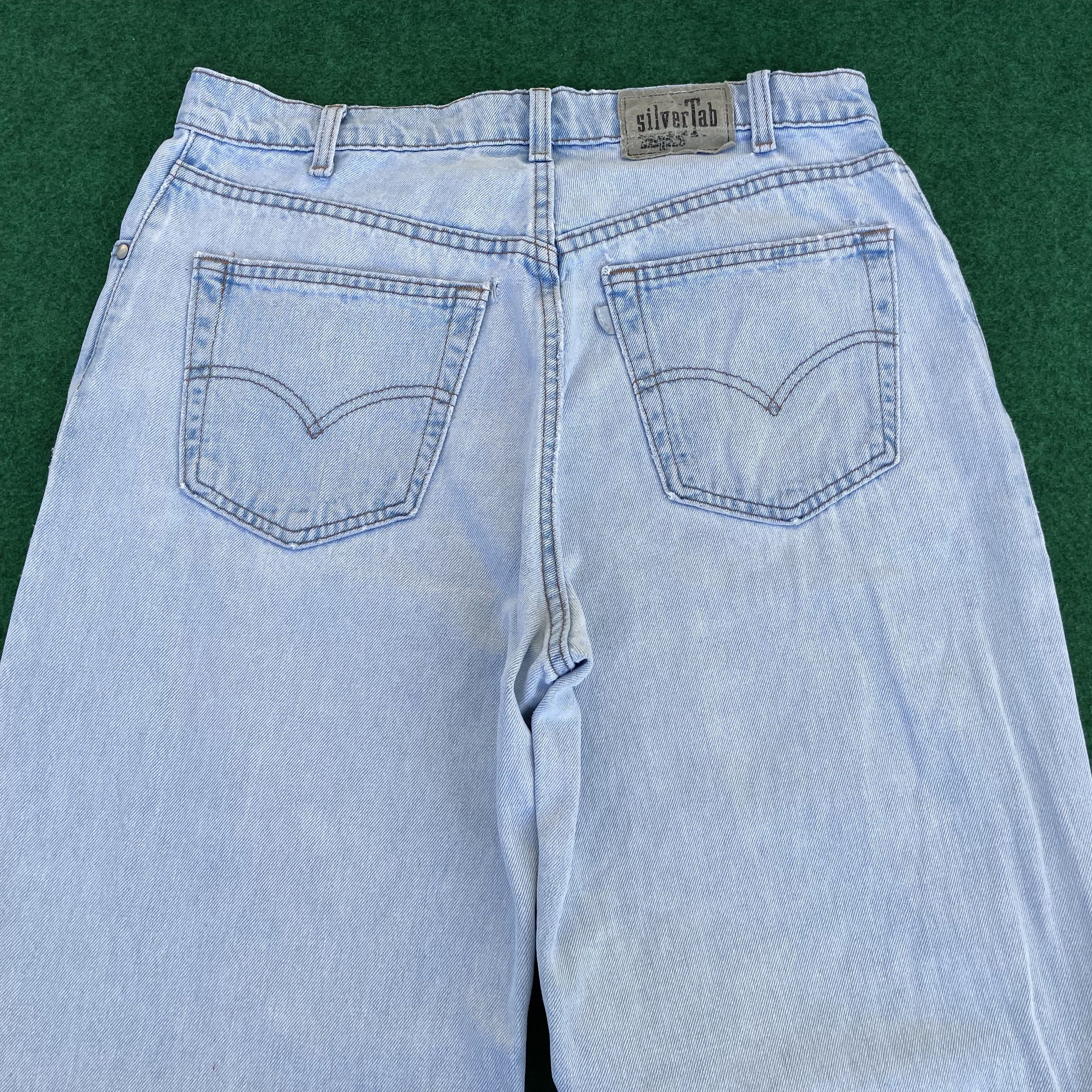 Levi's × Vintage Vtg Levis Silvertab Loose Baggy Sz 33 90s Ripped 90s Jeans Size US 33 - 11 Thumbnail