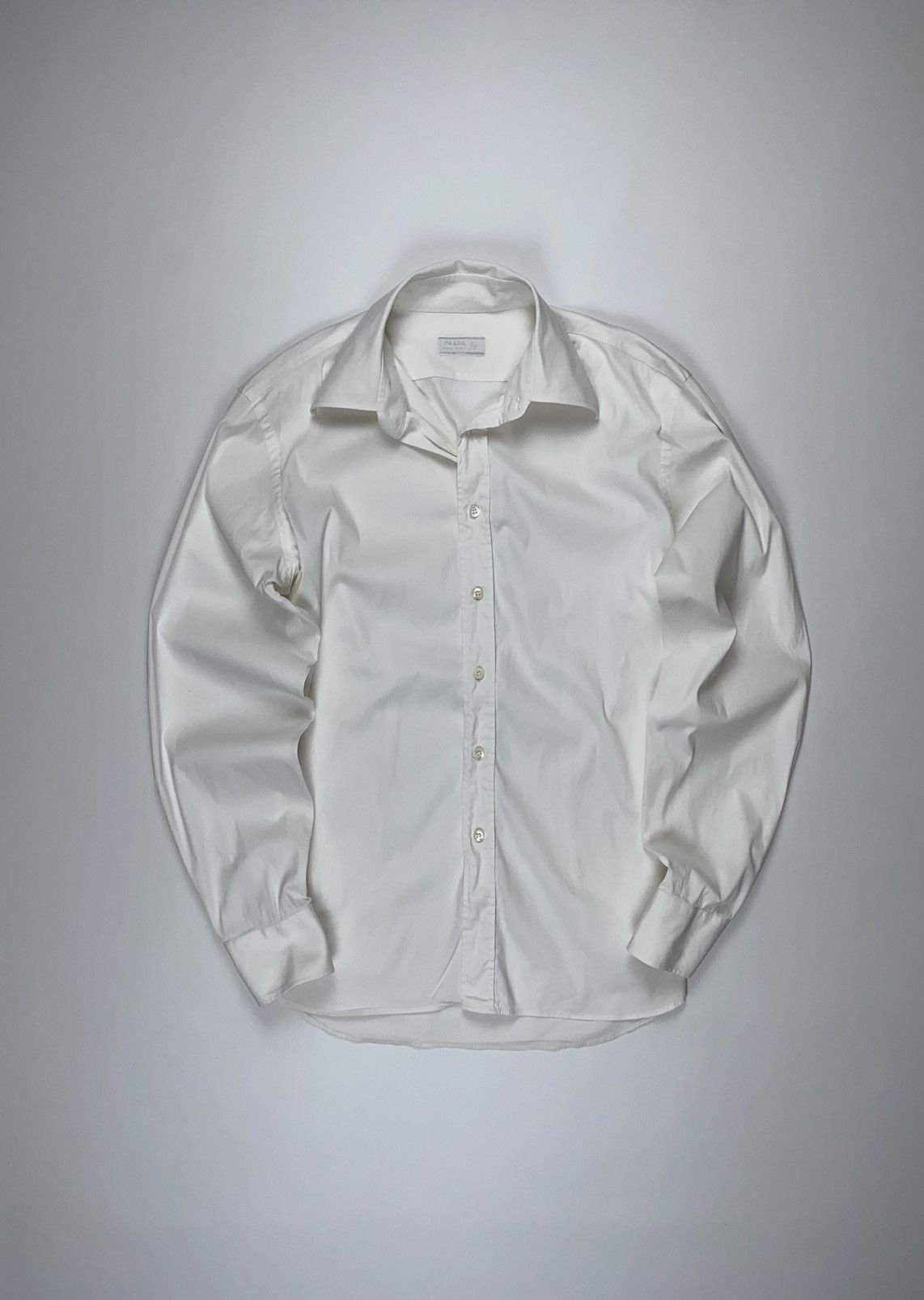 Prada 🚨 Prada Milano vintage button ups long sleeve shirt 41 / 16 Size US L / EU 52-54 / 3 - 1 Thumbnail