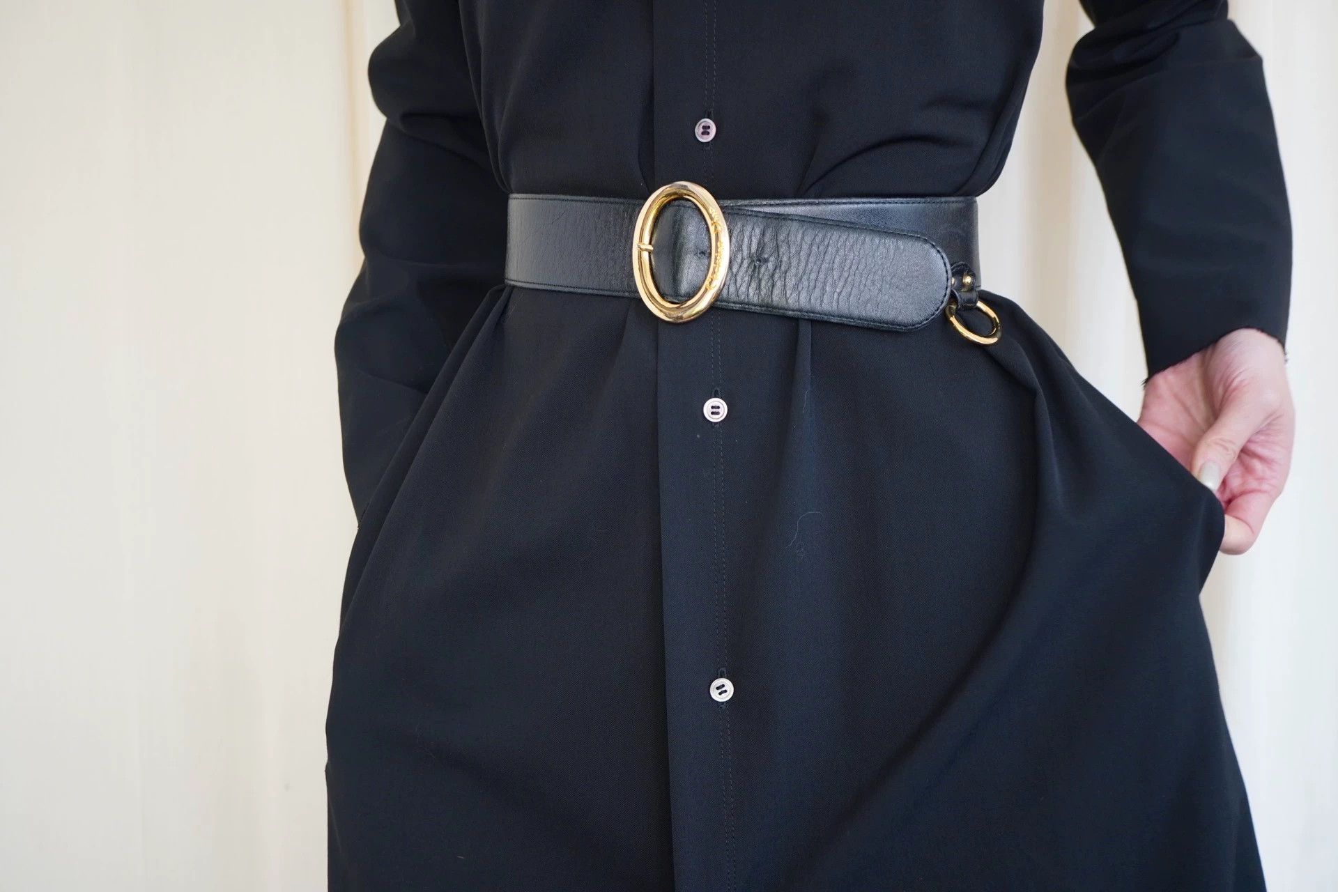 Christian Louboutin Christian Dior 1980s Rare Circle Wide Belt Size ONE SIZE - 4 Thumbnail