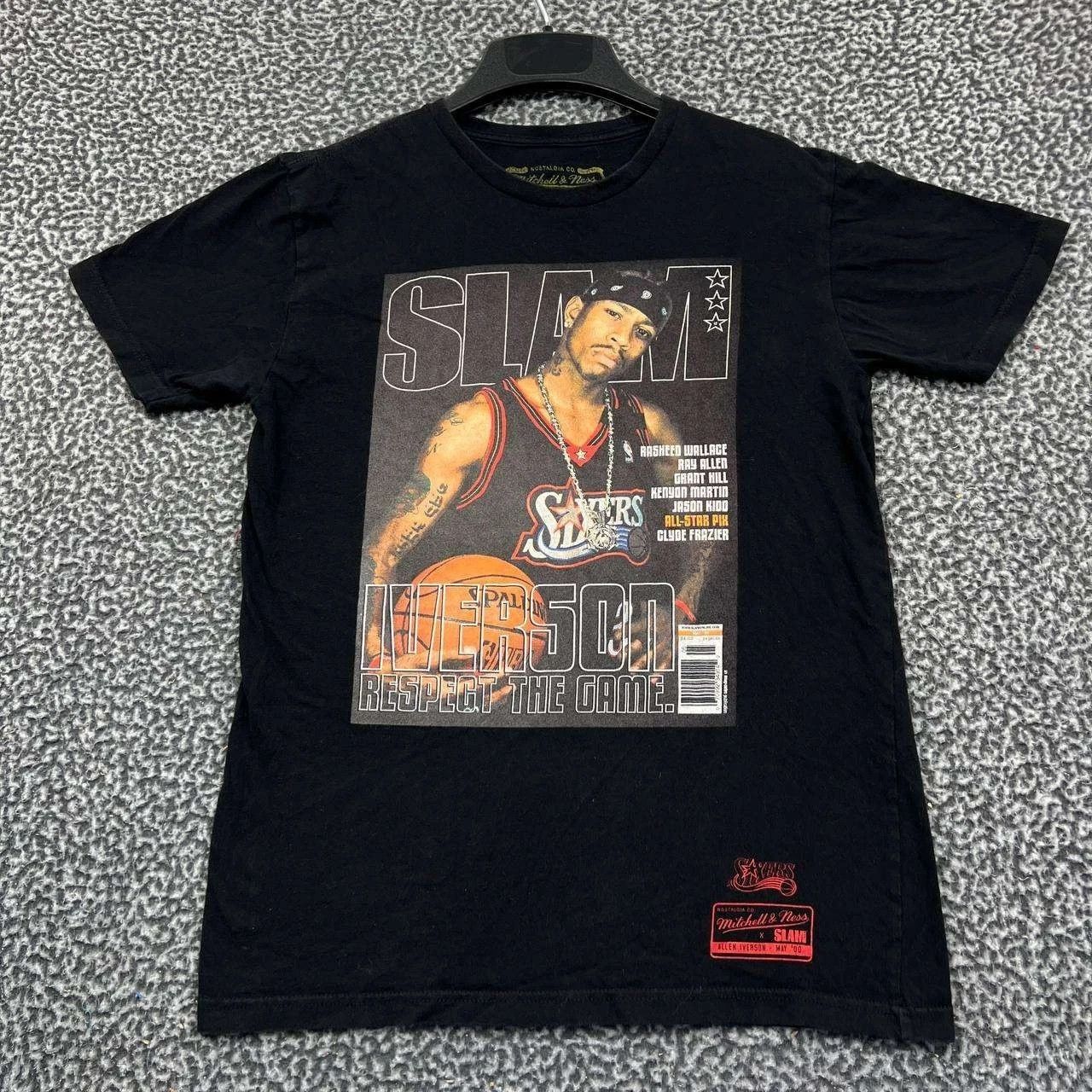 Mitchell & Ness Philadelphia 76ers Allen Iverson Slam Shirt Men Cotton M Size US M / EU 48-50 / 2 - 1 Thumbnail