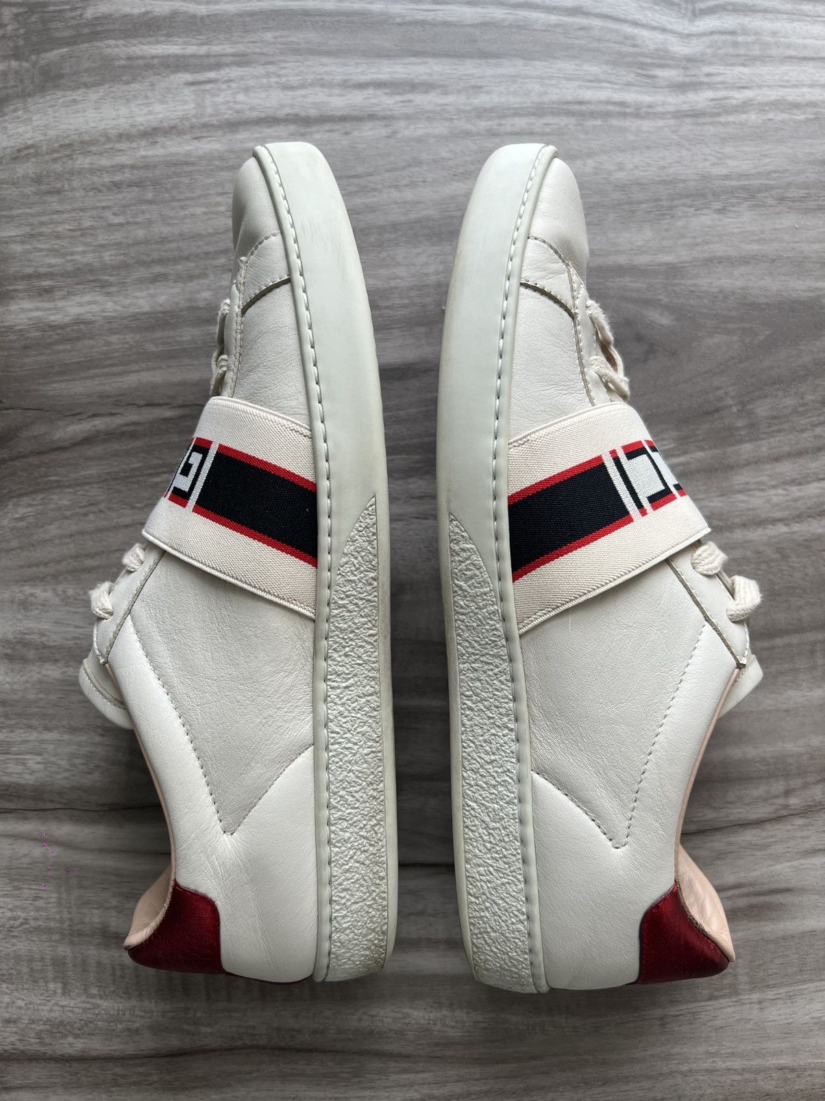Gucci Gucci Ace Stripe Ivory Size 10 Women’s/ 8.5 Mens Size US 10 / IT 40 - 4 Thumbnail