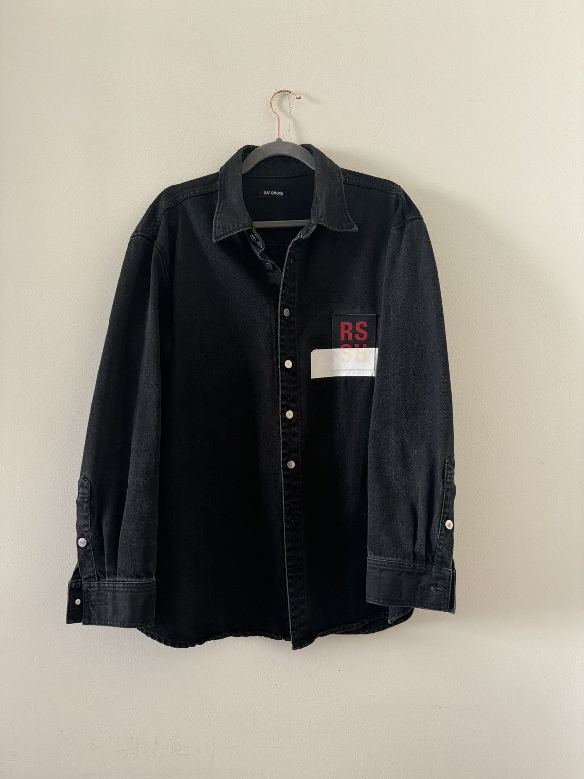 Raf Simons RAF SIMMONS black thick jeans SHIRT SS17 Size US L / EU 52-54 / 3 - 1 Thumbnail