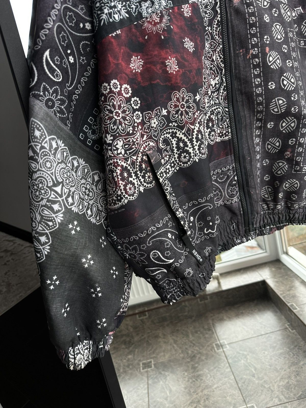 Neighborhood Neighborhood Japan Track-B/E Bandana Patchwork Zip Jacket Size US L / EU 52-54 / 3 - 4 Thumbnail
