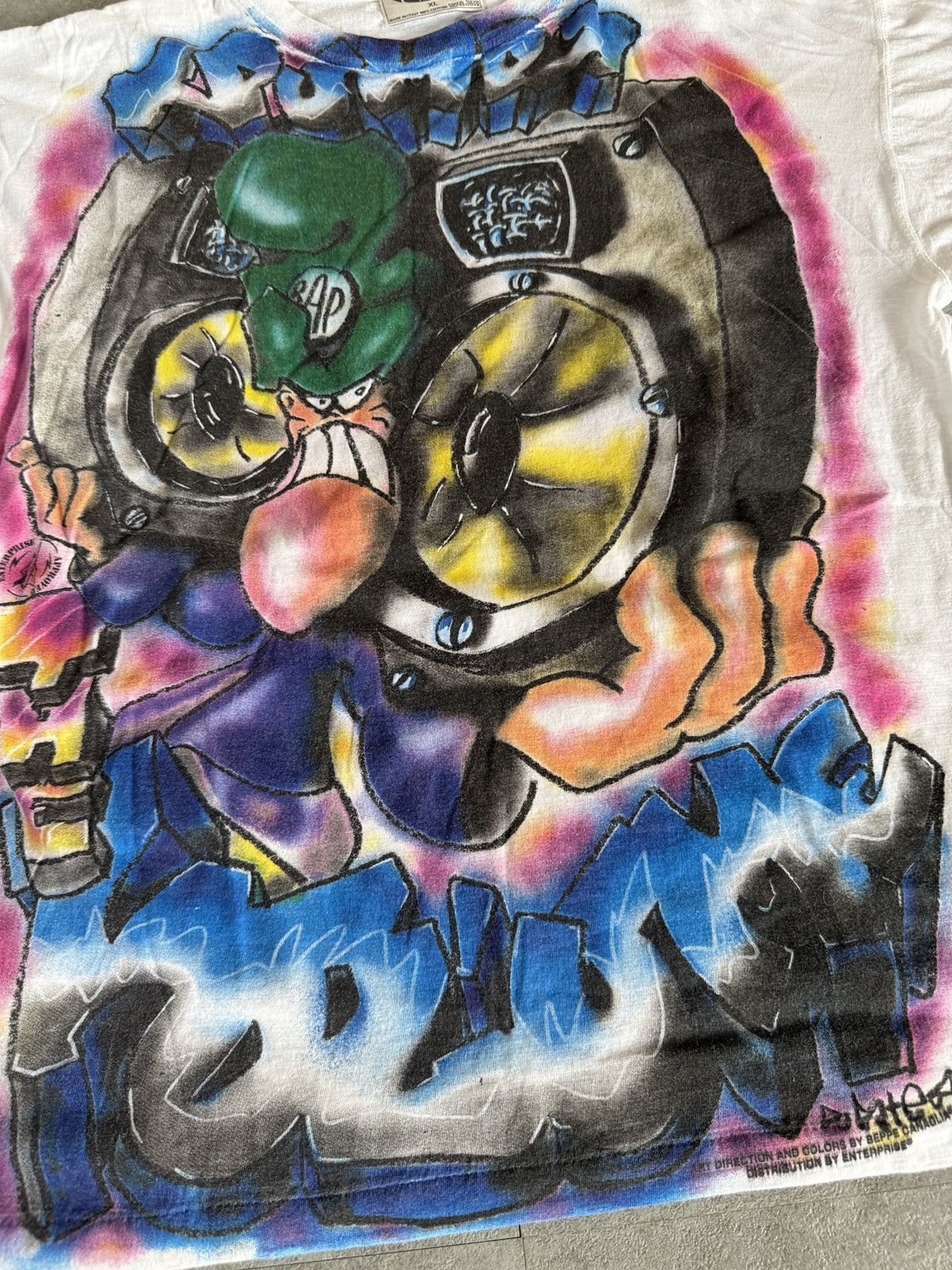 Vintage *RARE* VINTAGE 1999 90s ENTERPRISES HIP HOP BRUSHES STREET Size US XL / EU 56 / 4 - 2 Thumbnail