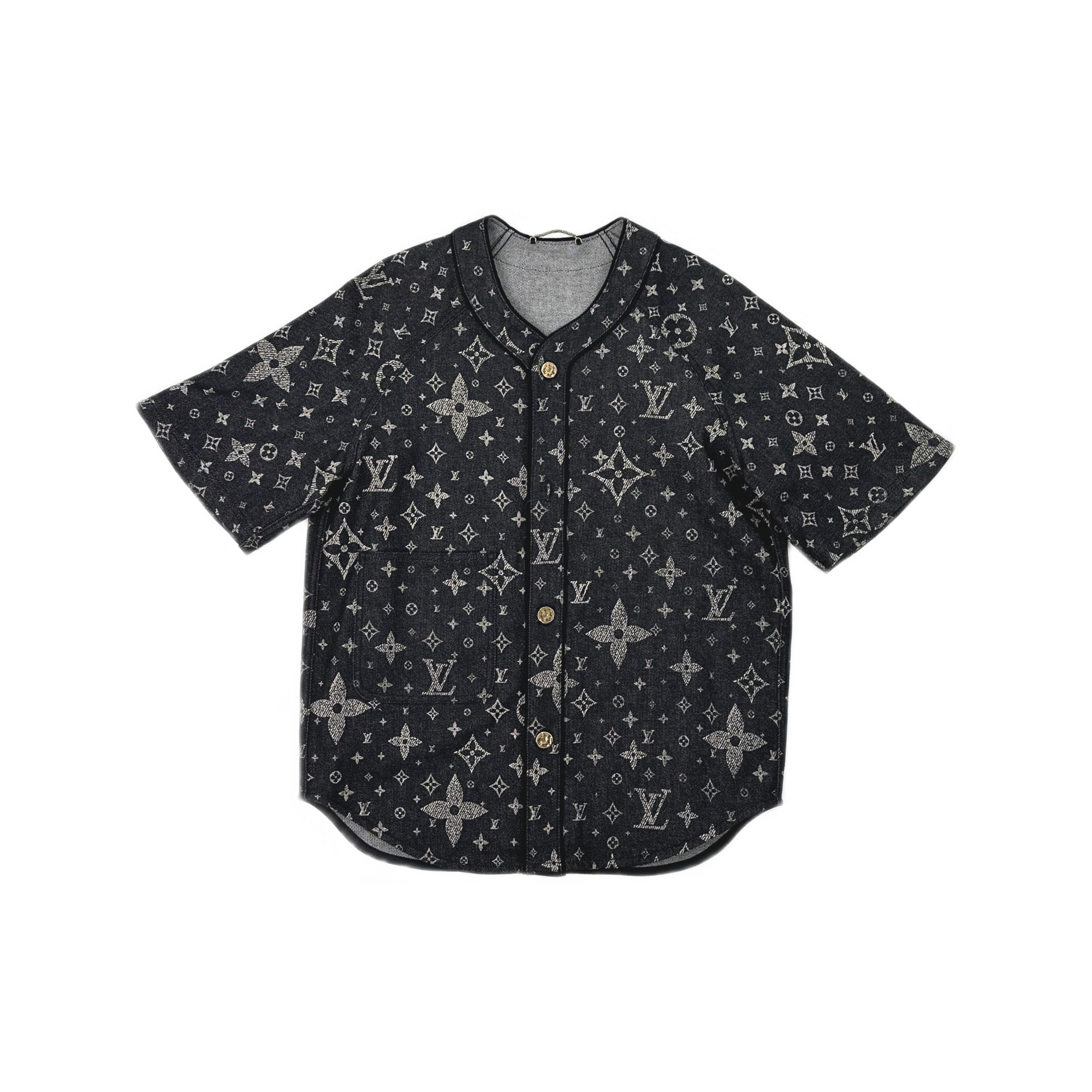 Louis Vuitton Louis Vuitton Monogram Denim Baseball Shirt S Size US S / EU 44-46 / 1 - 1 Thumbnail