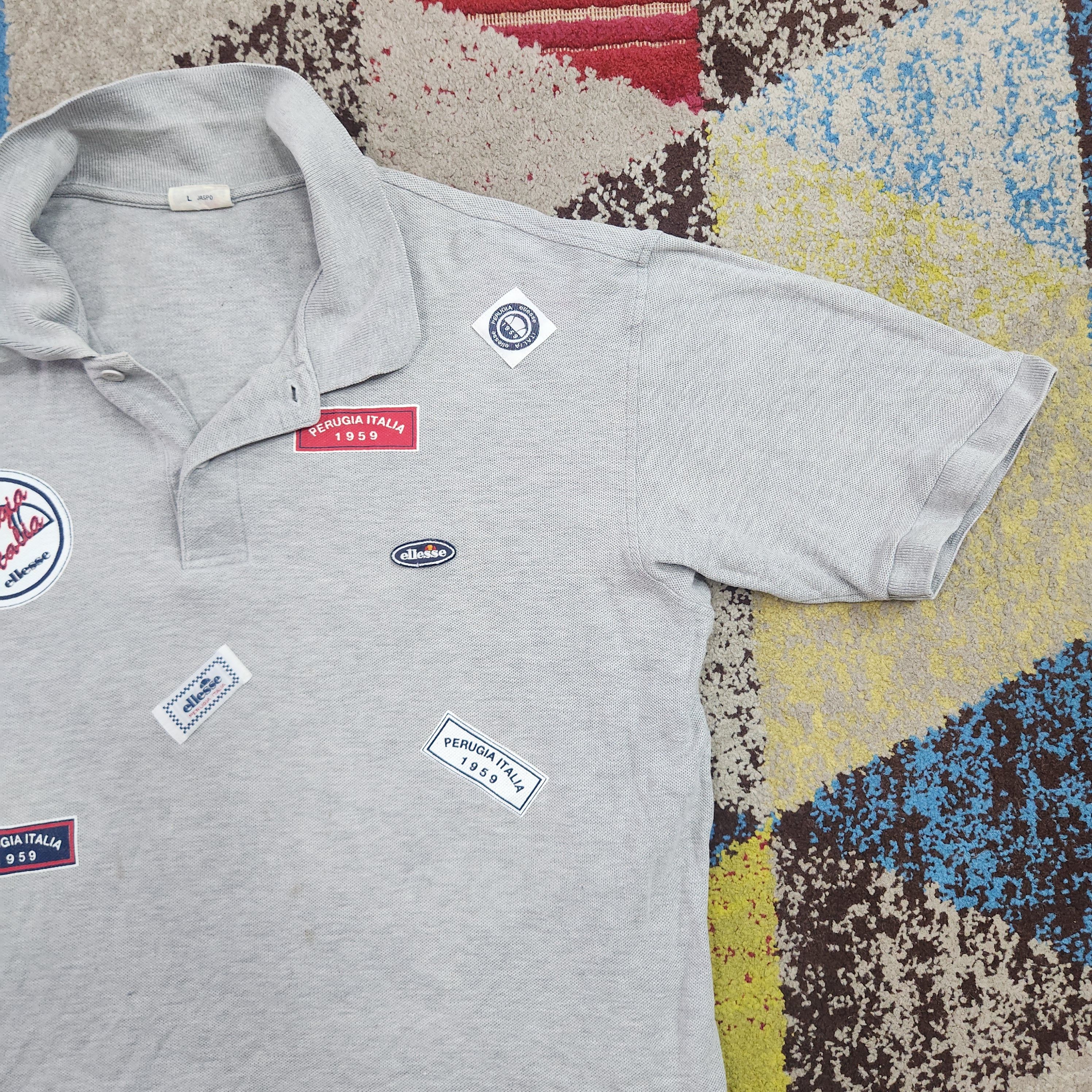 Ellesse × Vintage Vintage 1990s Ellesse Polo Shirts Perugia Italy Size US L / EU 52-54 / 3 - 6 Thumbnail