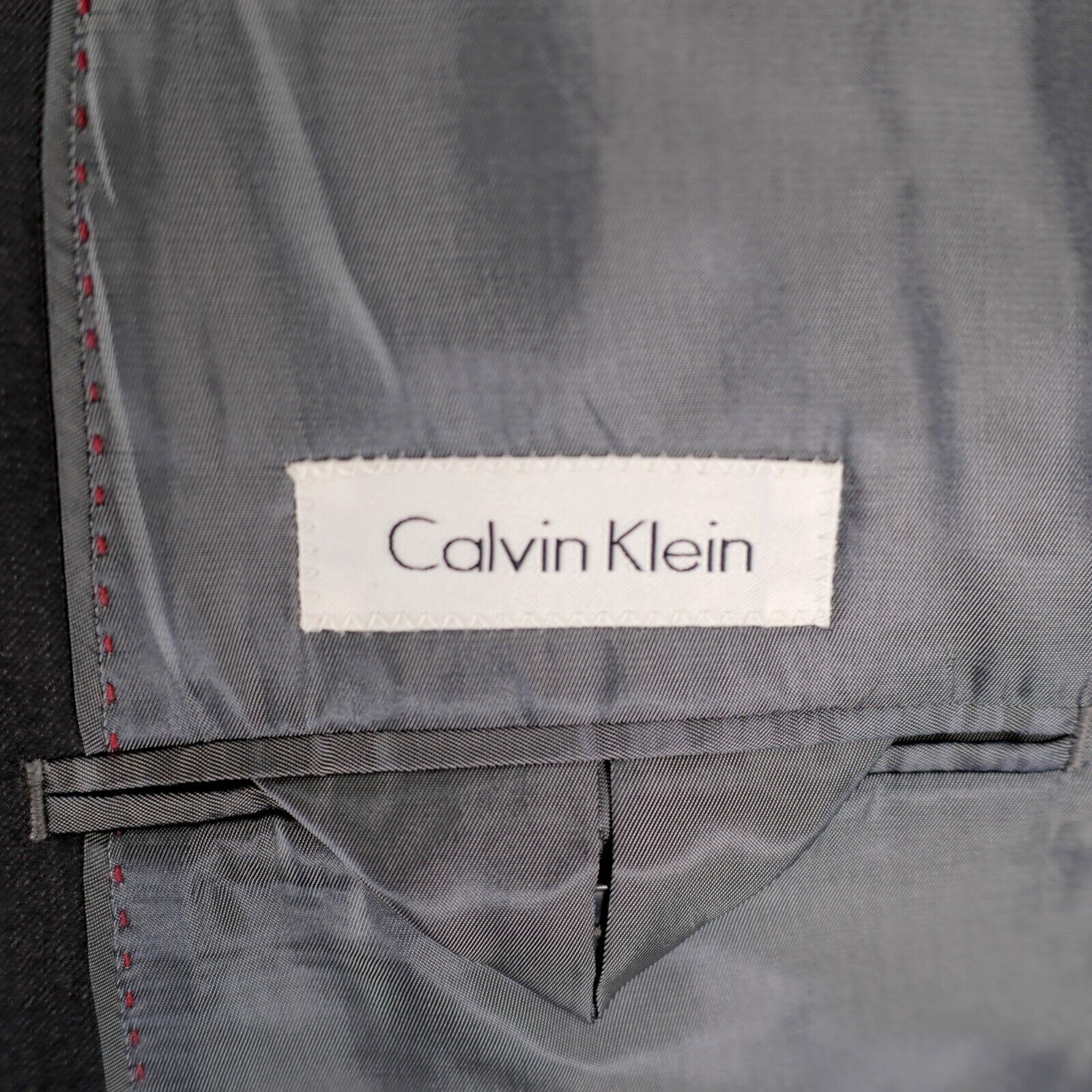 Calvin Klein Calvin Klein Wool Gray 2 Button Blazer 40S Tagged 42R Size 40S - 9 Thumbnail