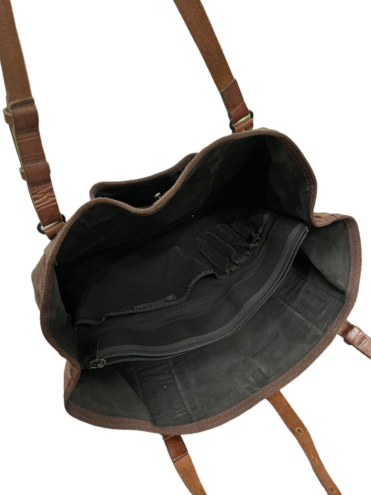 Japanese Brand Full Leather Patina Never Fade Tote Shoulder Bag 3🟩 Size ONE SIZE - 21 Thumbnail