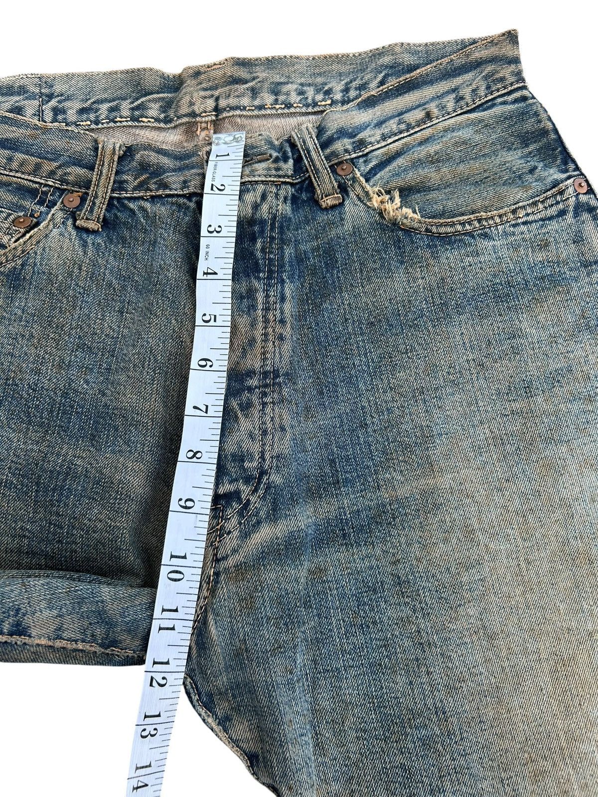 Kapital Thrashed Vintage Japanese Brand Pinball Selvedge Denim Jeans Size US 31 - 21 Thumbnail