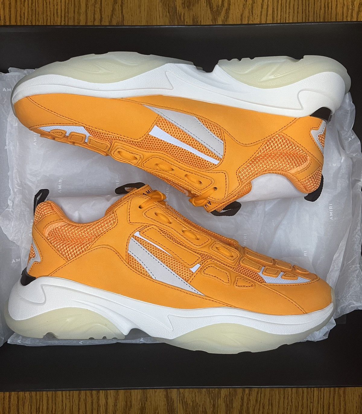 Amiri Amiri Bonerunner Sneaker (Orange) Size US 12 / EU 45 - 1 Thumbnail