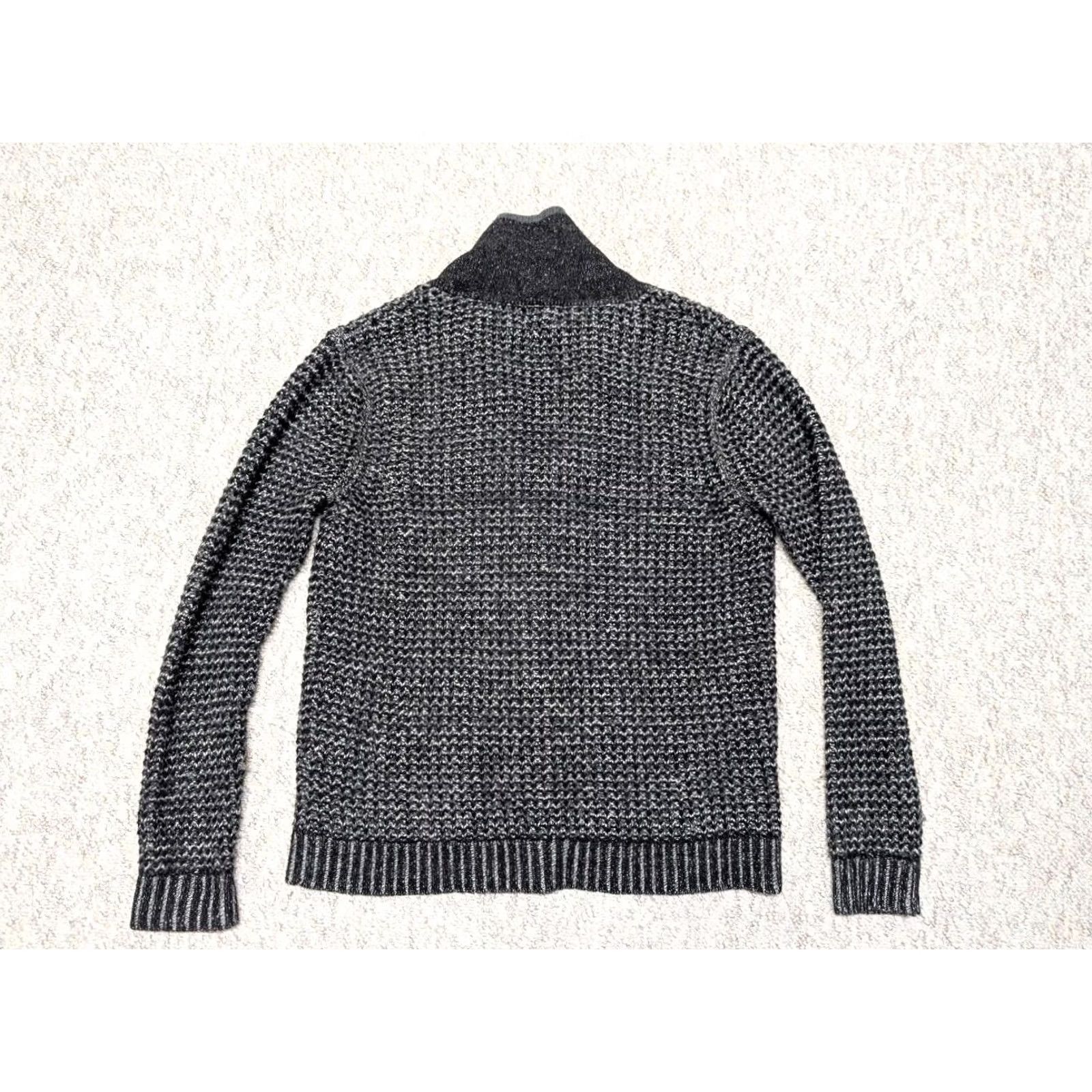 Rag & Bone Rag & Bone x Neiman Marcus cardigan sweater XL chunky knit black/gray Mens Wool/Cotton Blend Size US XL / EU 56 / 4 - 3 Thumbnail