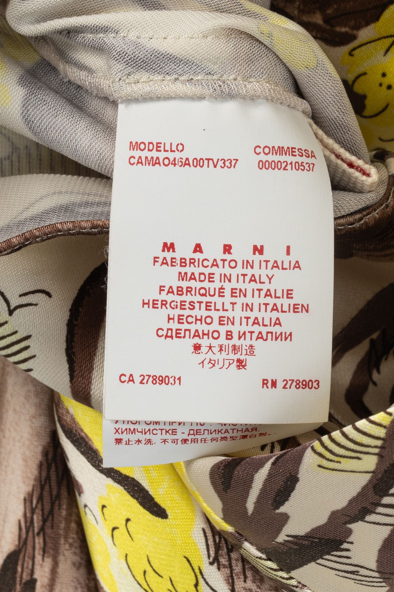 Marni Marni AW/13 Forest-Print Viscose 3/4-Sleeve Blouse Size XS / US 0-2 / IT 36-38 - 8 Thumbnail