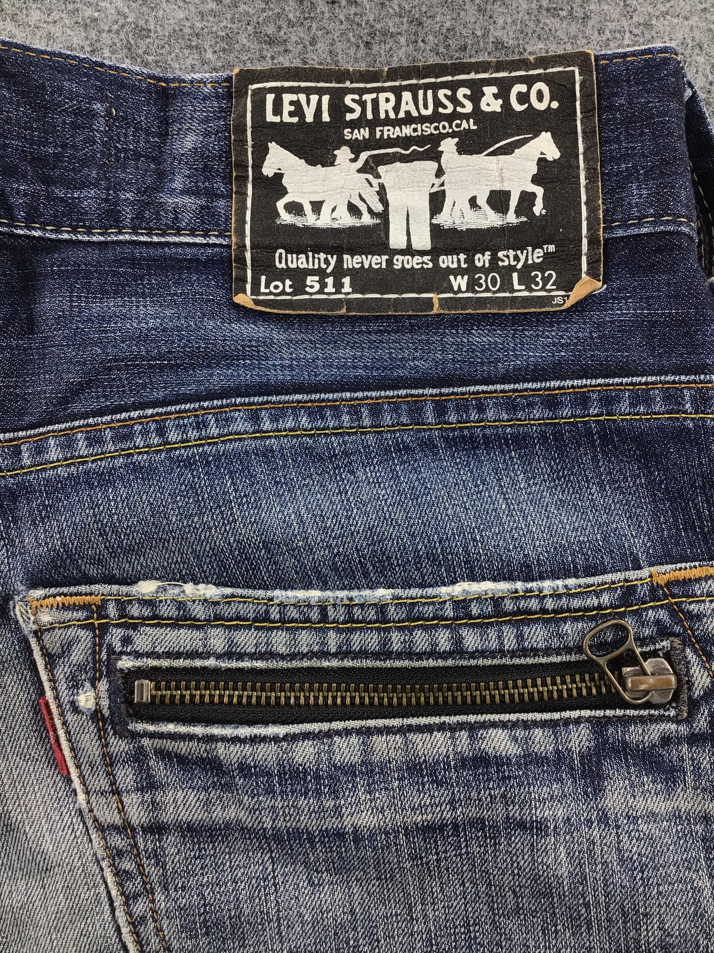 Levi's × Vintage Vintage Distress Levis 511 Jeans-JM475 Size US 31 - 6 Thumbnail