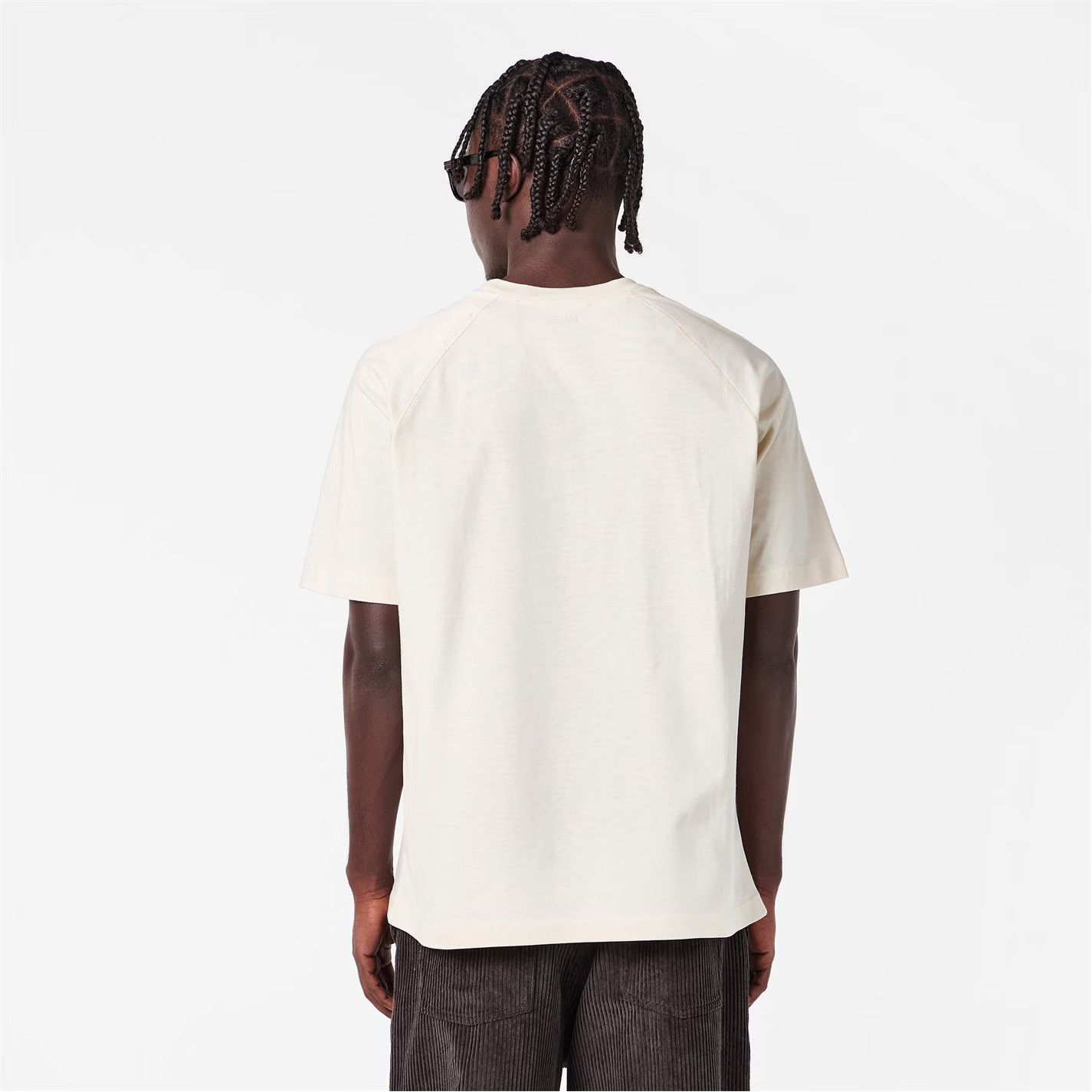 AMI o1g2r1mq0326 Script T-Shirt in Ivory Size US S / EU 44-46 / 1 - 4 Thumbnail
