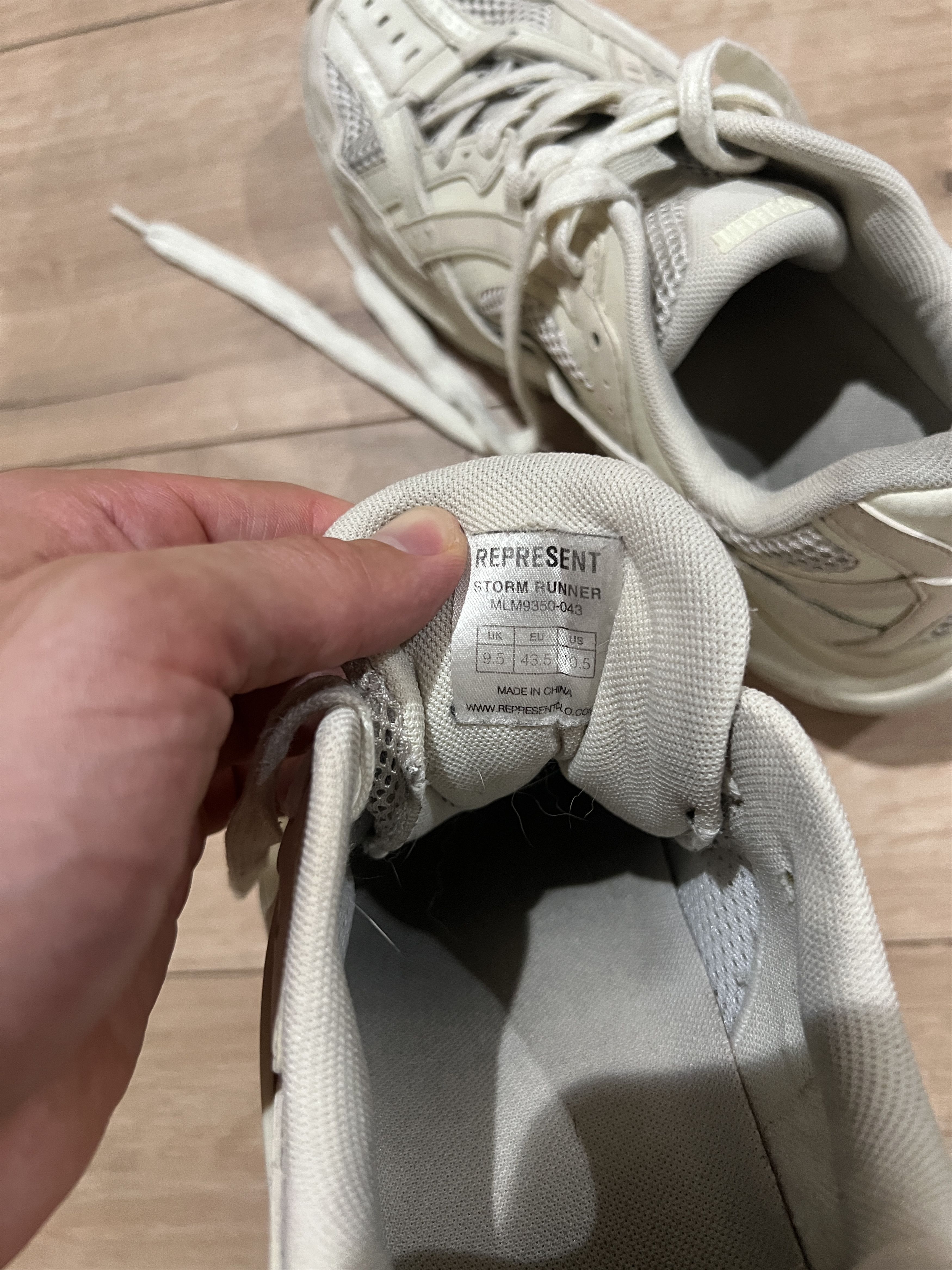 Represent Clo. Represent Storm Runner Sneakers Off White Size 10.5 Size US 10.5 / EU 43-44 - 6 Thumbnail