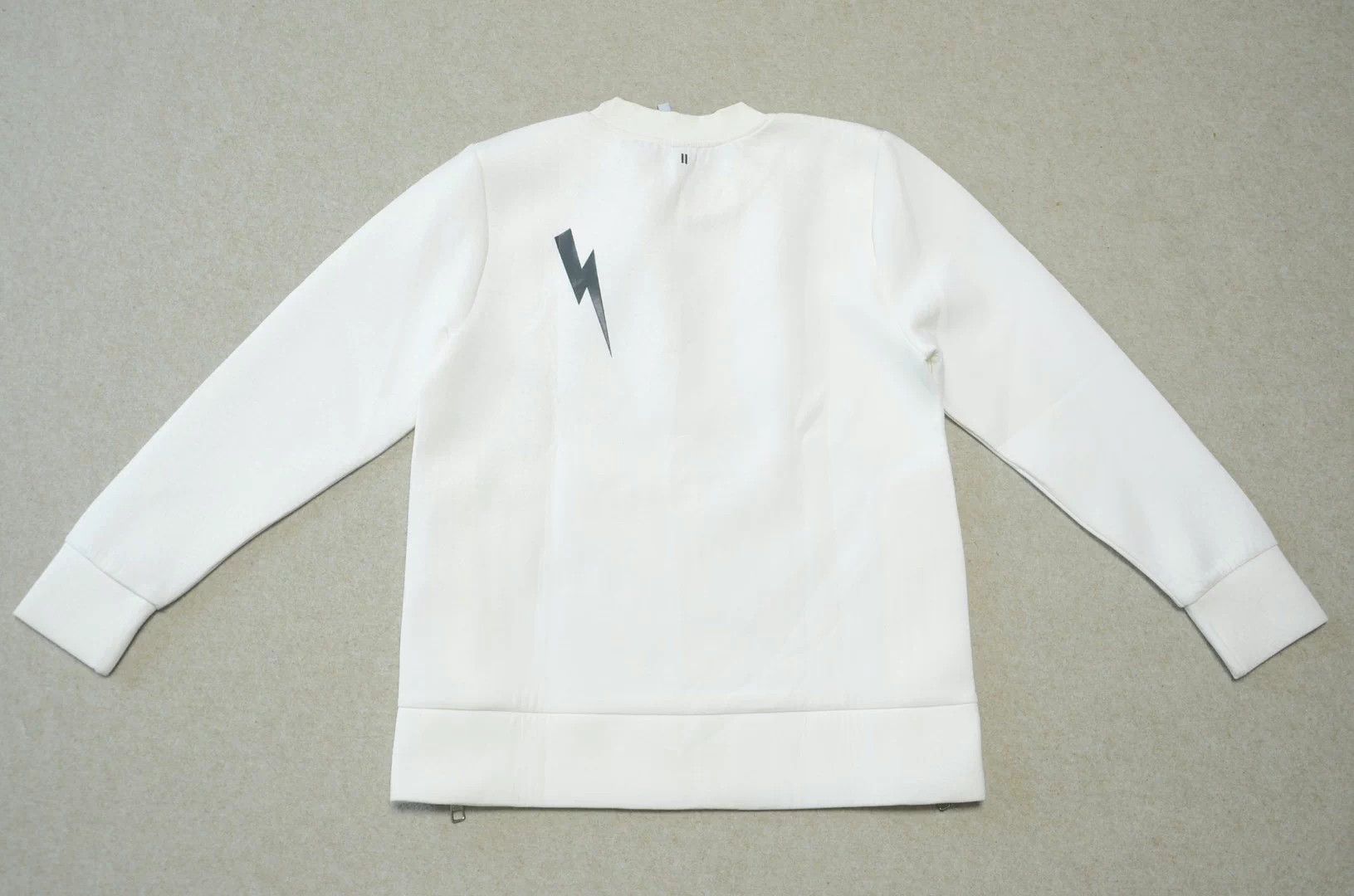 Neil Barrett Neil Barrett White Double-Zip Space Zeus Sweatshirt Size US M / EU 48-50 / 2 - 4 Thumbnail