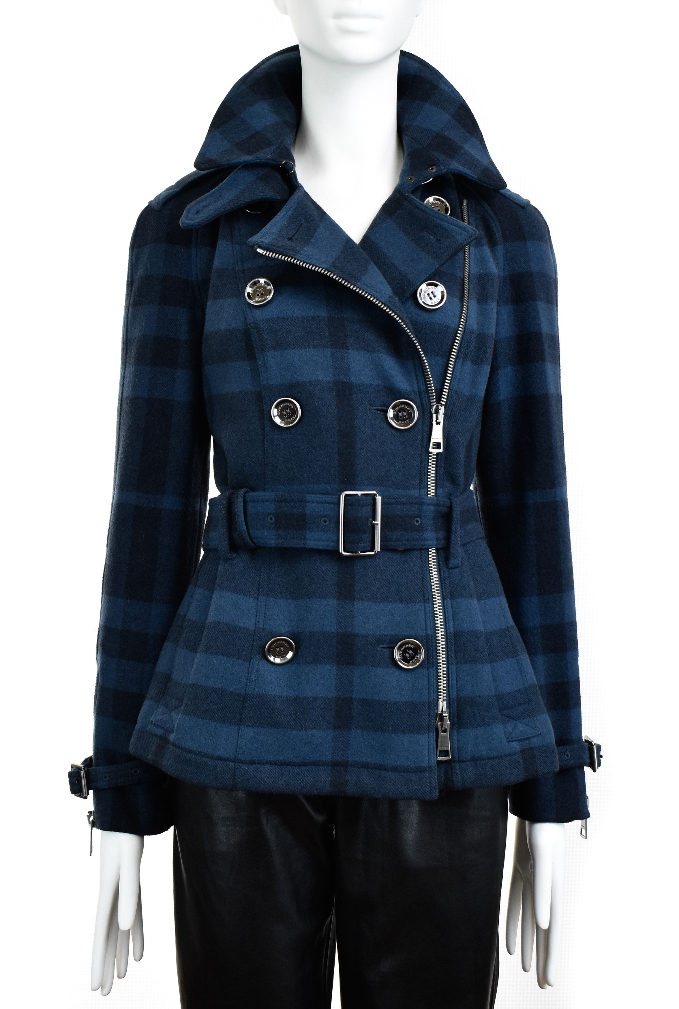 Burberry BURBERRY Brit Full Nova Check Wool Trench Coat Belted Jacket Size M / US 6-8 / IT 42-44 - 2 Thumbnail