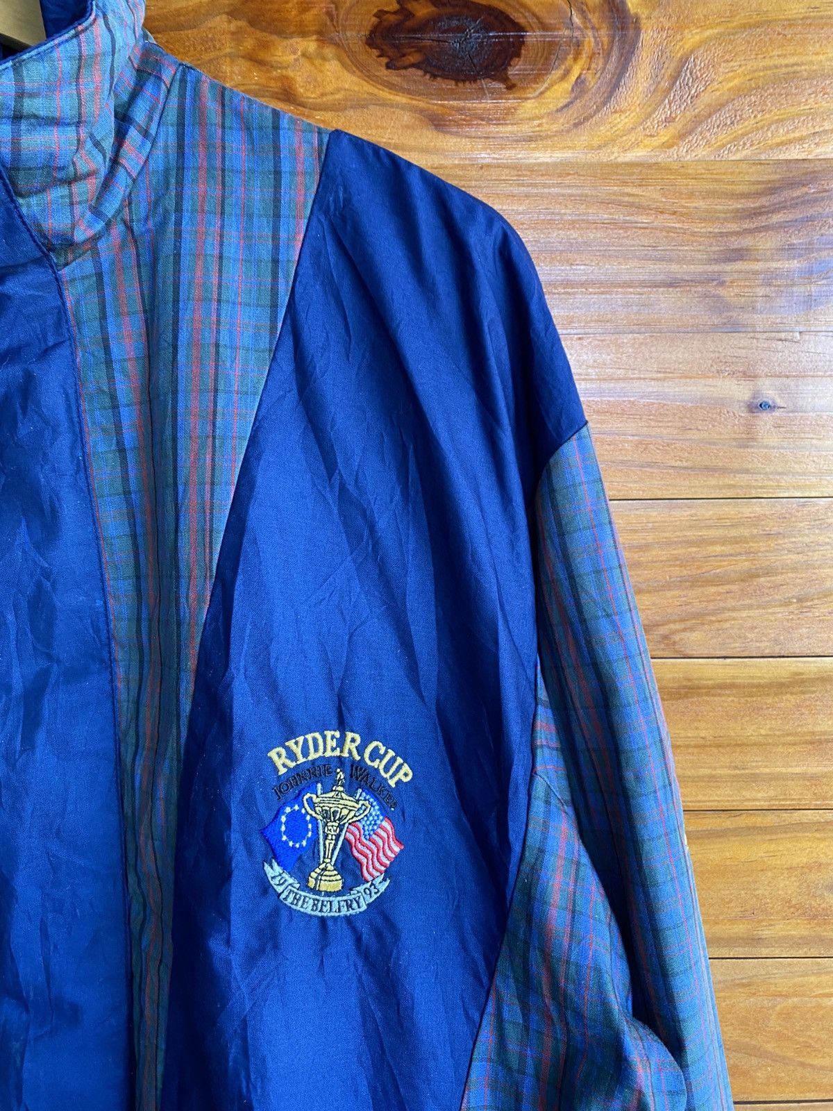 Vintage Vintage Proquip Ryder Cup Gore-Tex Jacket Plaid Panel Blue Size US M / EU 48-50 / 2 - 7 Thumbnail