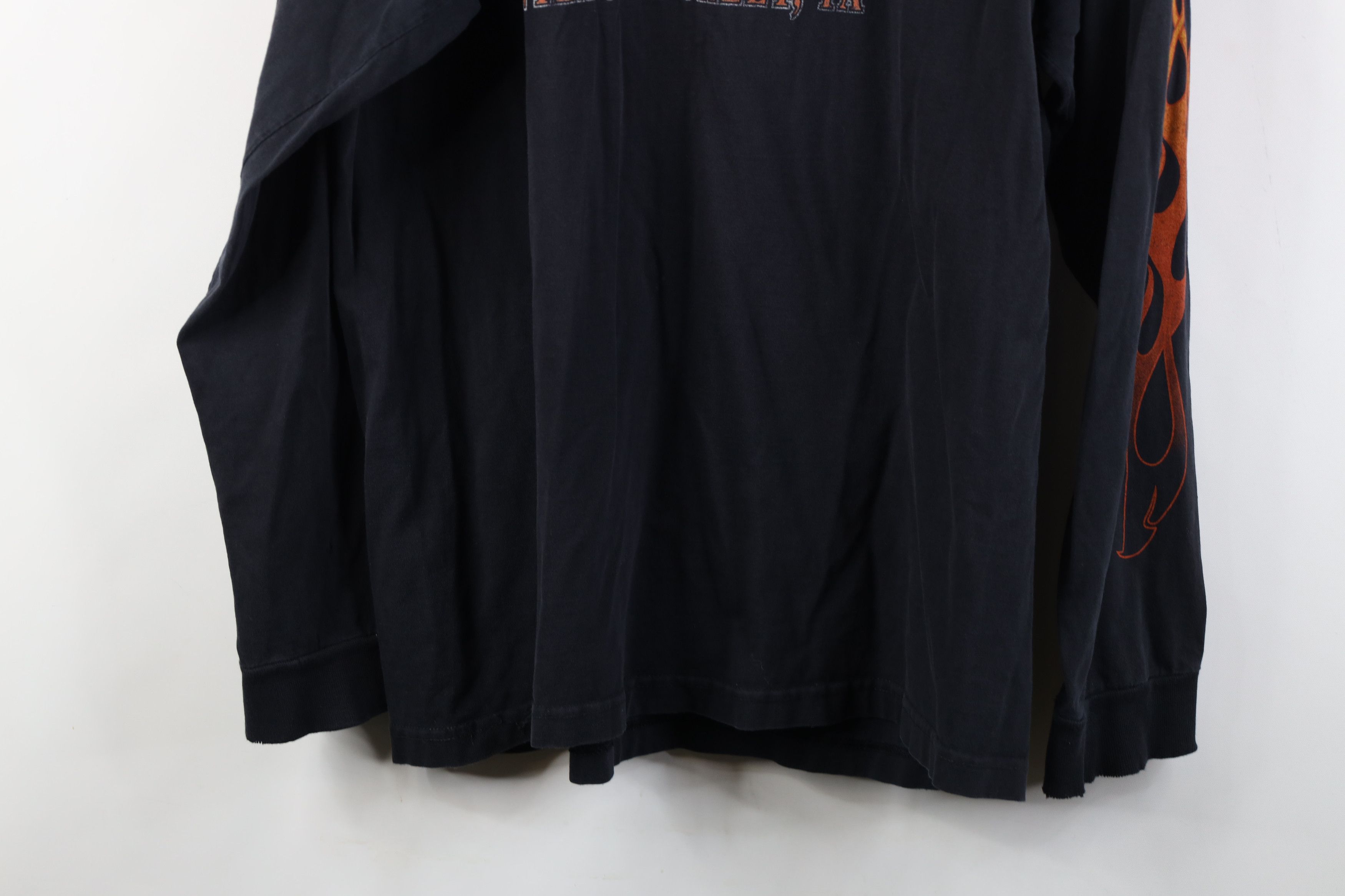 Harley Davidson Vintage Y2K Harley Davidson Flames Long Sleeve T-Shirt USA Size US XL / EU 56 / 4 - 18 Thumbnail