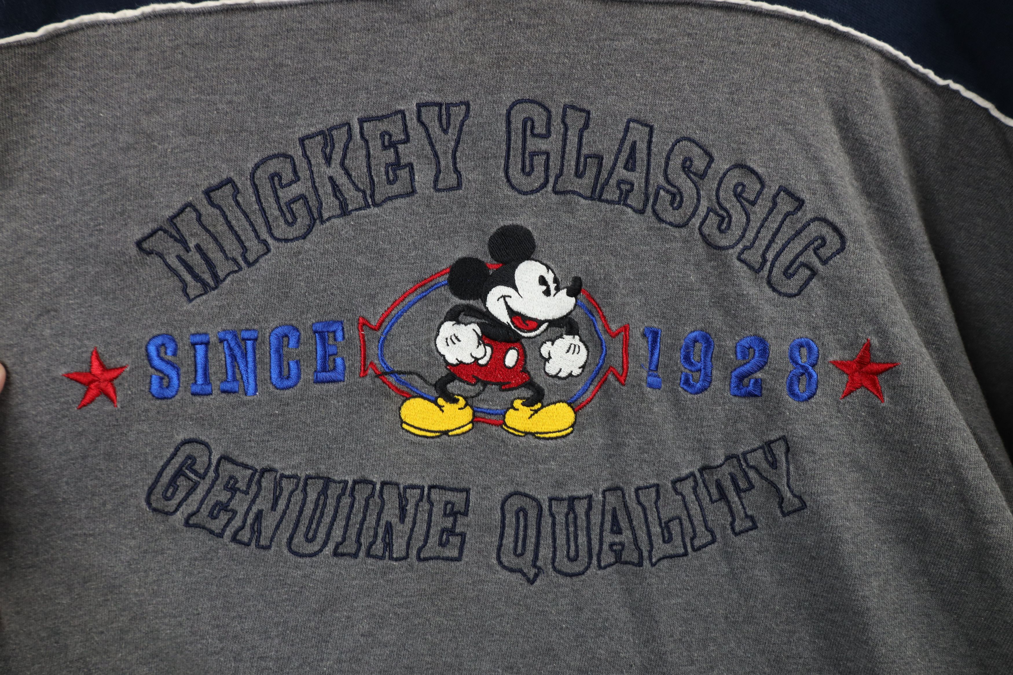 Disney × Vintage Vintage 90s Disney Mickey Mouse Ribbed Long Sleeve T-Shirt Size US XXL / EU 58 / 5 - 5 Thumbnail