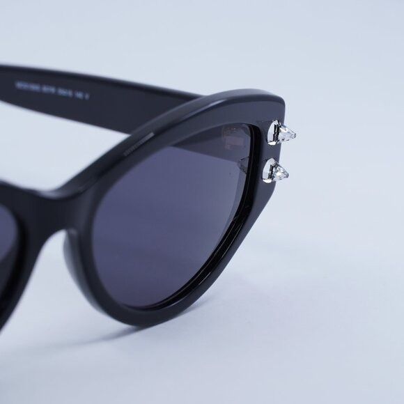 Moschino Moschino MOS109/S 0807 IR Sunglasses Black Cat Eye Frame Size ONE SIZE - 2 Thumbnail