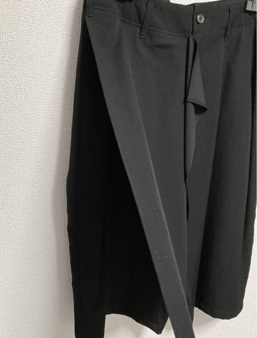 Yohji Yamamoto POUR HOMME wool gabardine wrap pants Size US 35 - 4 Thumbnail