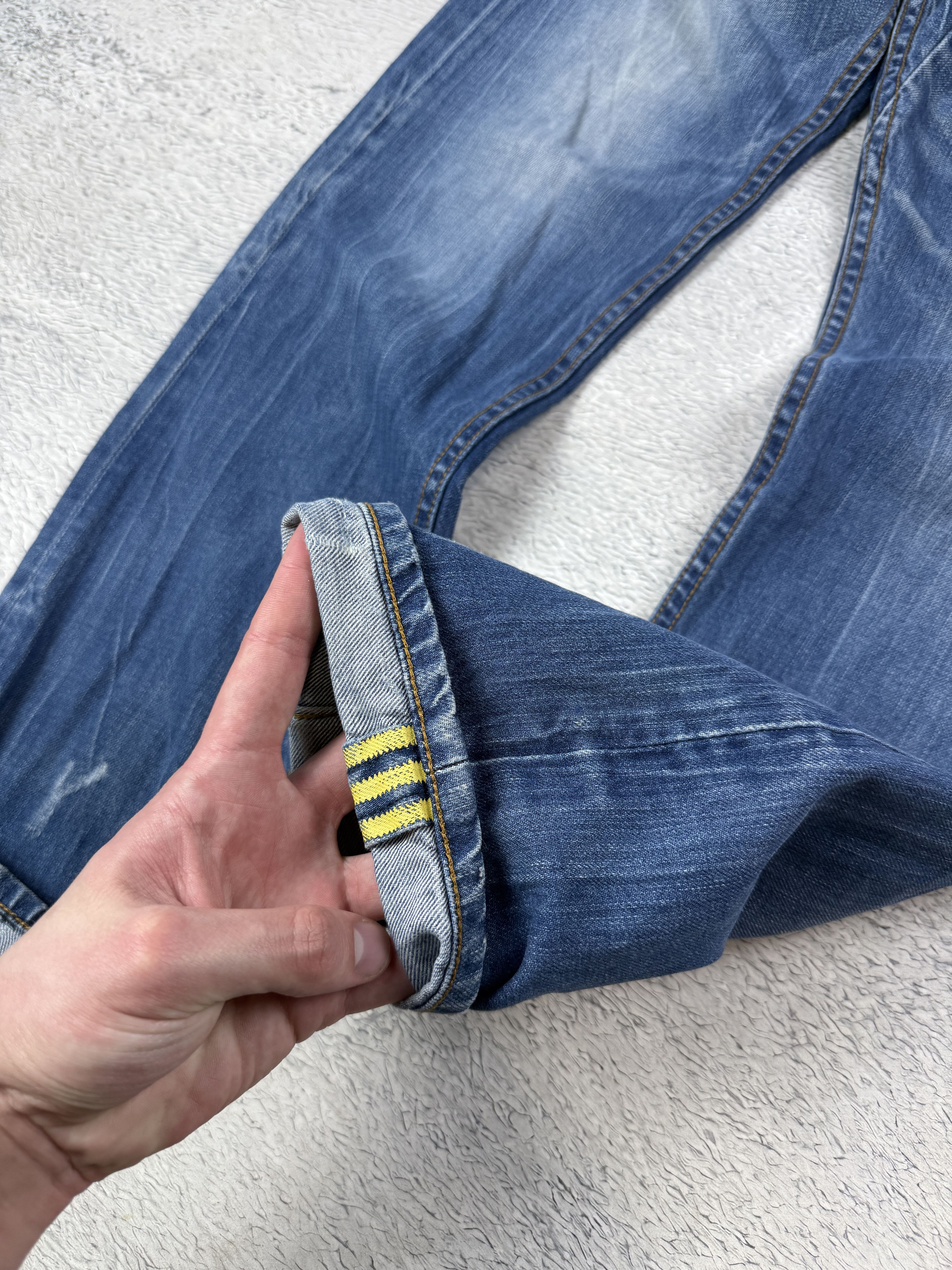 Diesel Diesel x Adidas Jeans Selvedge Ripped Viker-Ad Streetwear Size US 32 / EU 48 - 6 Thumbnail
