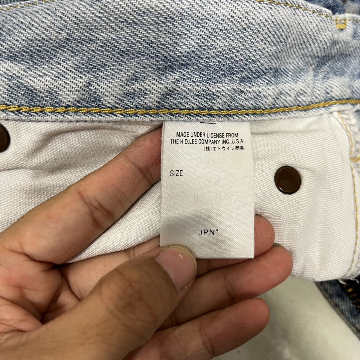 Lee Vintage Lee Distressed Denim Jeans Size US 34 / EU 50 - 19 Thumbnail