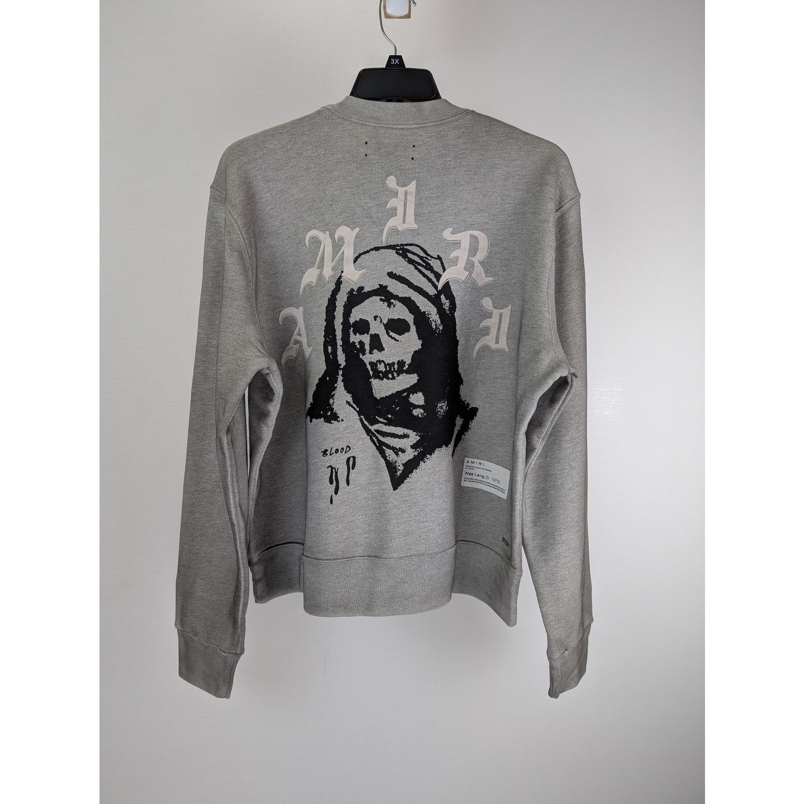 Amiri o1rshd1 Wes Lang Solar Kings Crewneck Sweatshirt in Grey Size US M / EU 48-50 / 2 - 12 Thumbnail