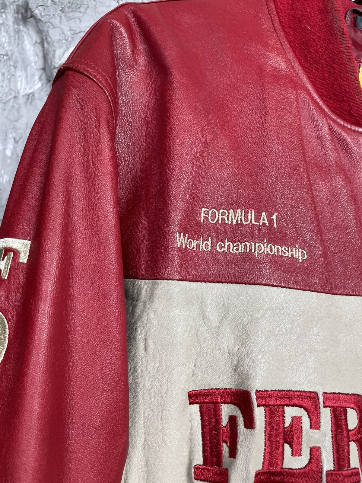 Ferrari Vintage Ferrari 1996 Formula 1 Rare Moto Leather Jacket Y2K Size US XL / EU 56 / 4 - 12 Thumbnail