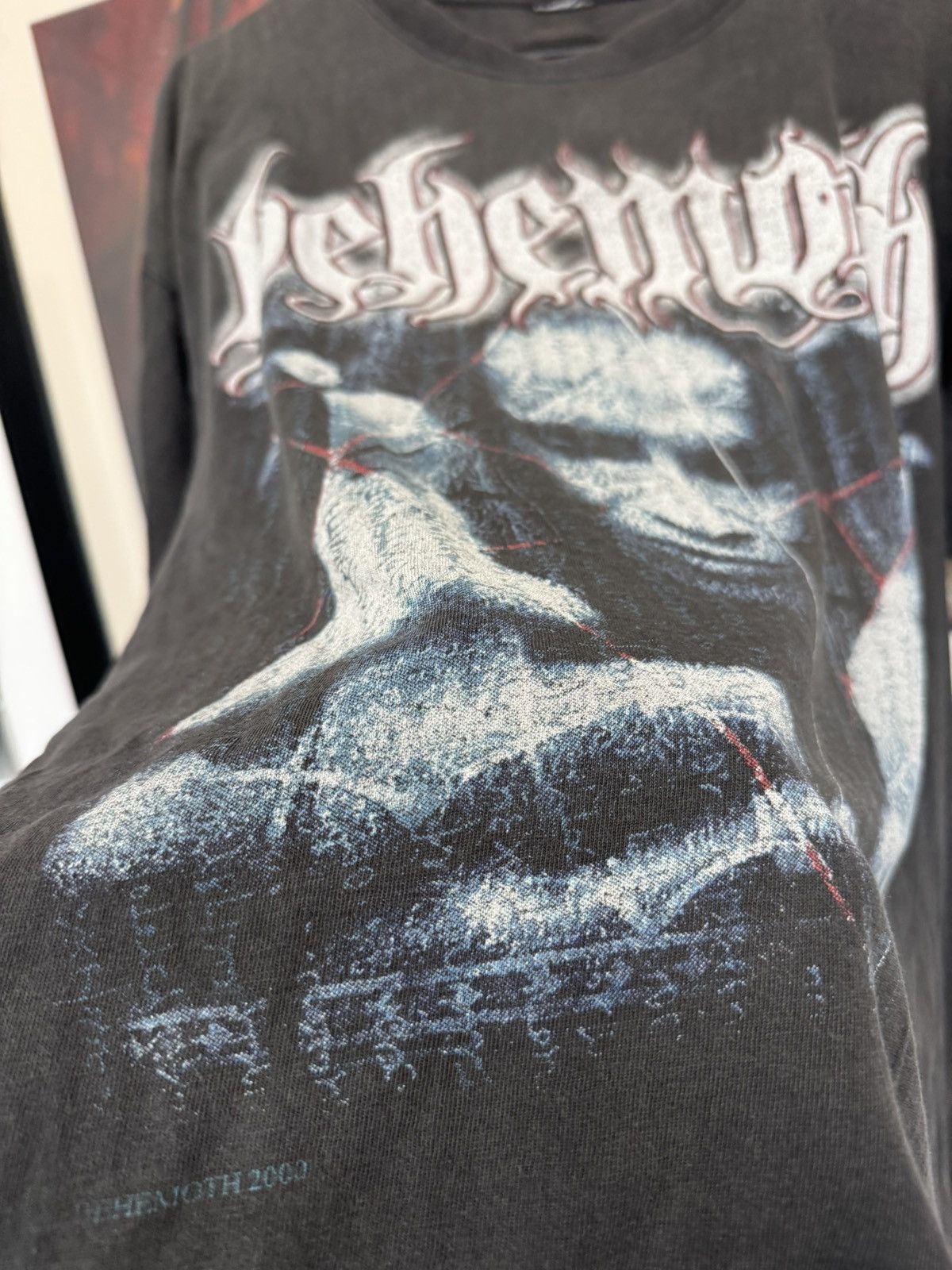 Band Tees Rare Vintage Behemoth Death Metal Band Tee Washed Distressed Size US XL / EU 56 / 4 - 3 Thumbnail