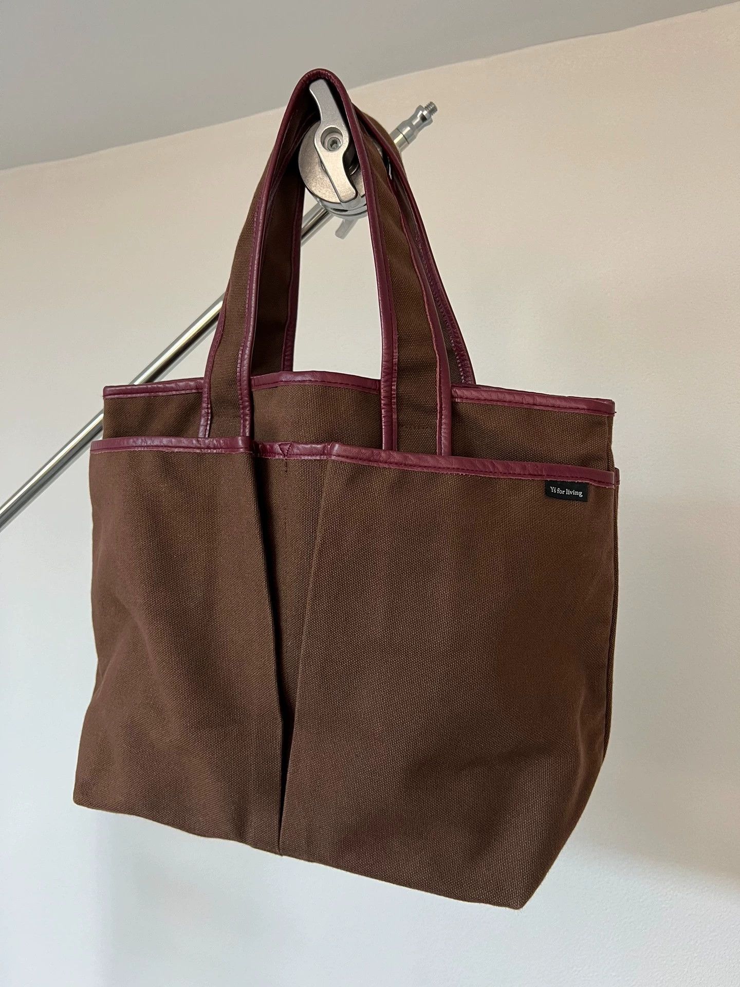 Yohji Yamamoto Yohji Yamamoto Colorblock Leather Tote Bag One Size Size ONE SIZE - 2 Thumbnail