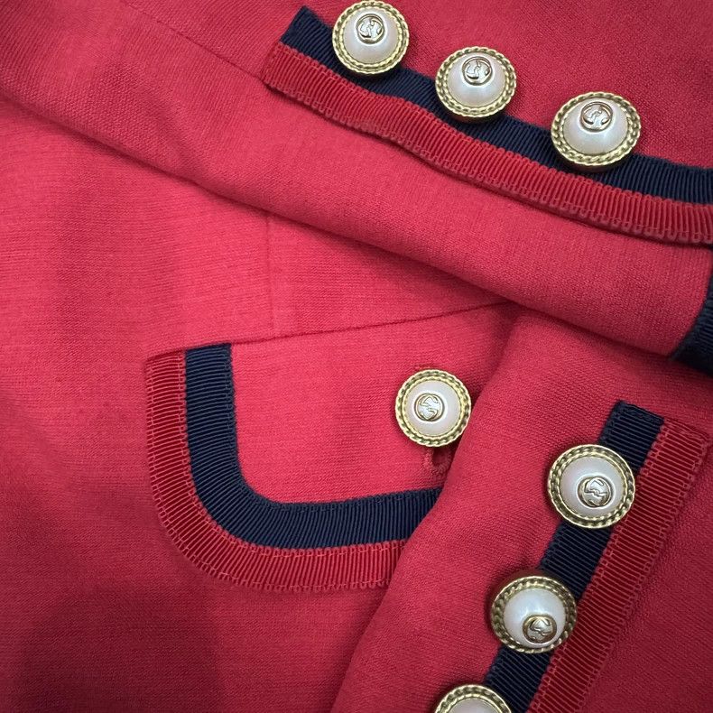 Gucci GucciRed button multi-pocket noble style jacket 2503-Nextar Size M / US 6-8 / IT 42-44 - 3 Thumbnail