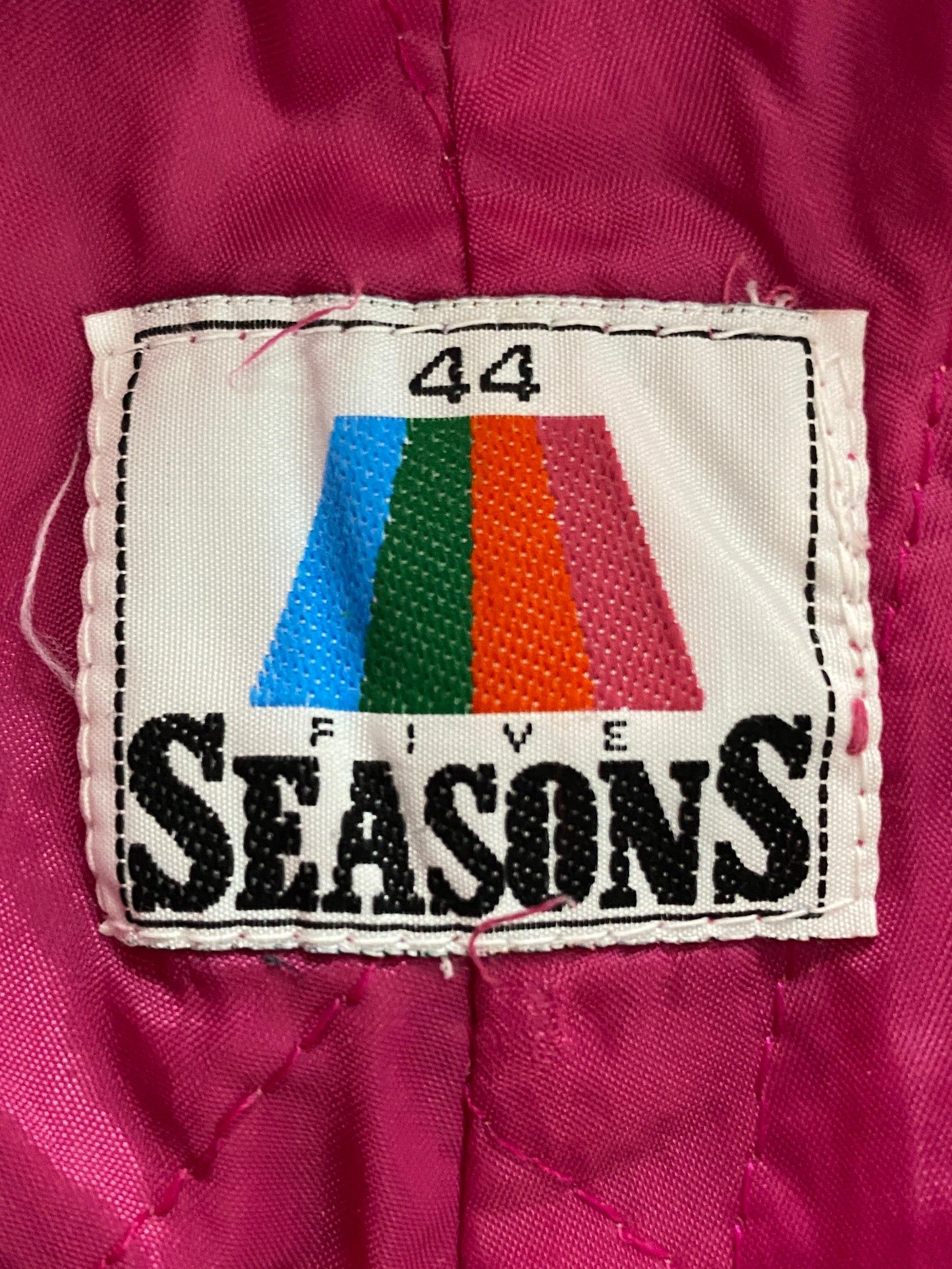 Designer 80s Five Seasons Vintage Men's Track Pants - L Size US 32 / EU 48 - 4 Thumbnail