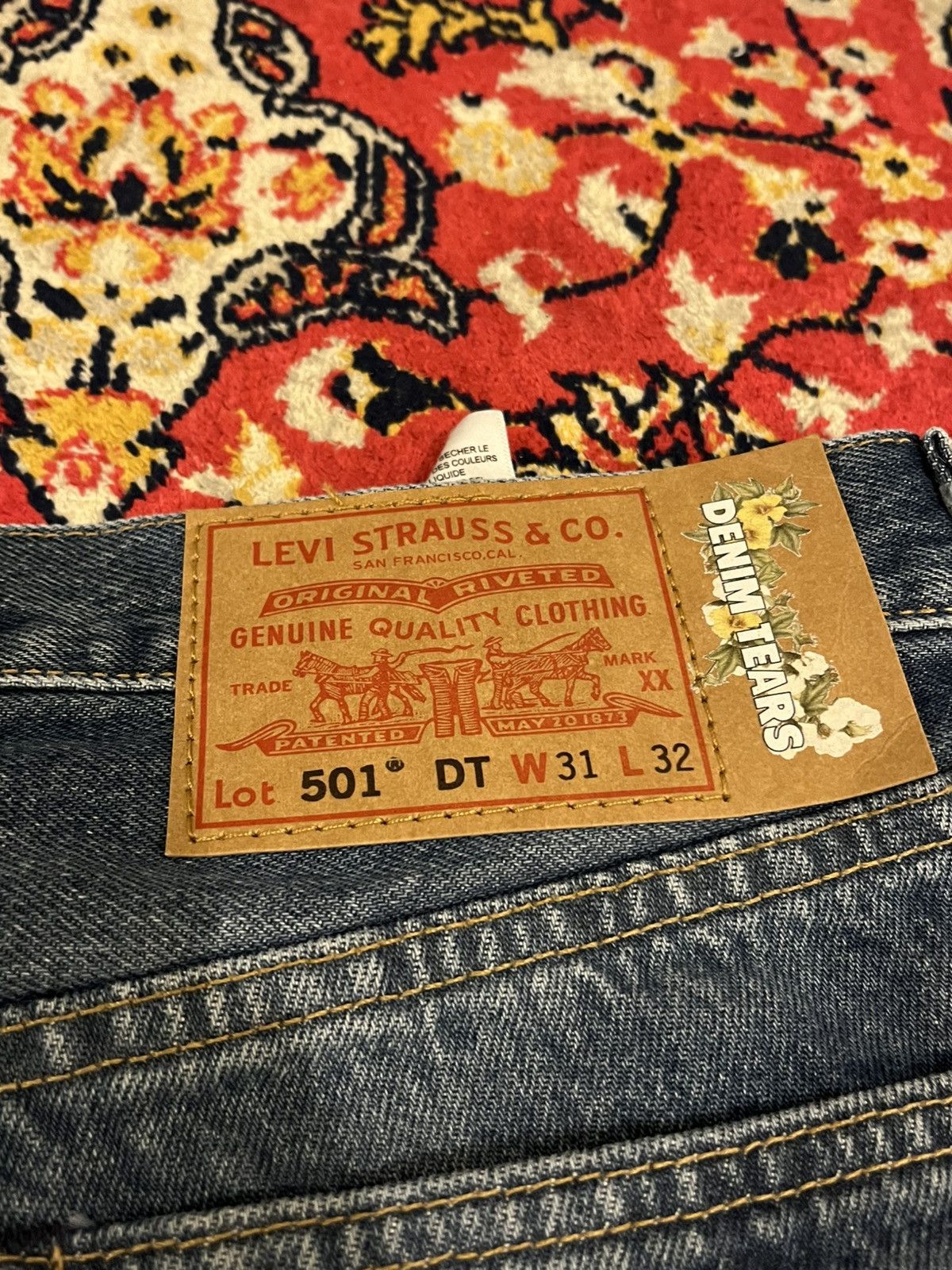 DENIM TEARS Levi’s x Denim Tears 501 Jeans - W31 L32 – Brand New w/ Box Size US 32 / EU 48 - 6 Thumbnail