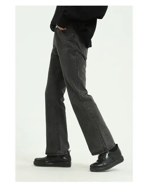 Other Grey Washed Straight Bootcut Jeans Size US 32 / EU 48 - 7 Thumbnail
