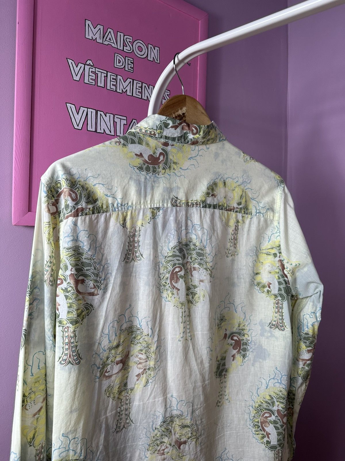 Roberto Cavalli Roberto Cavalli Batik Tree Art Vintage 00S Button Up Size US L / EU 52-54 / 3 - 19 Thumbnail