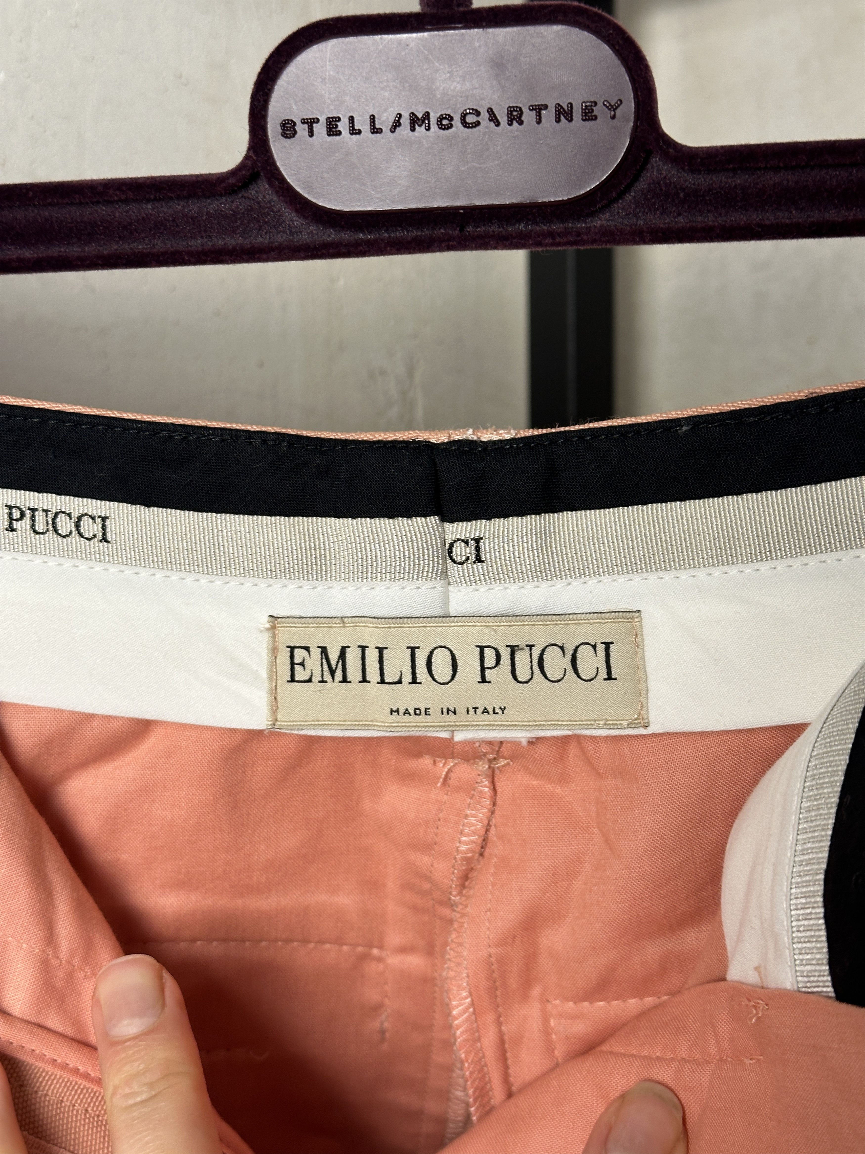 Emilio Pucci Emilio Pucci Pink Blush Linen Blend Flared Trousers Size 27" / US 4 / IT 40 - 5 Thumbnail