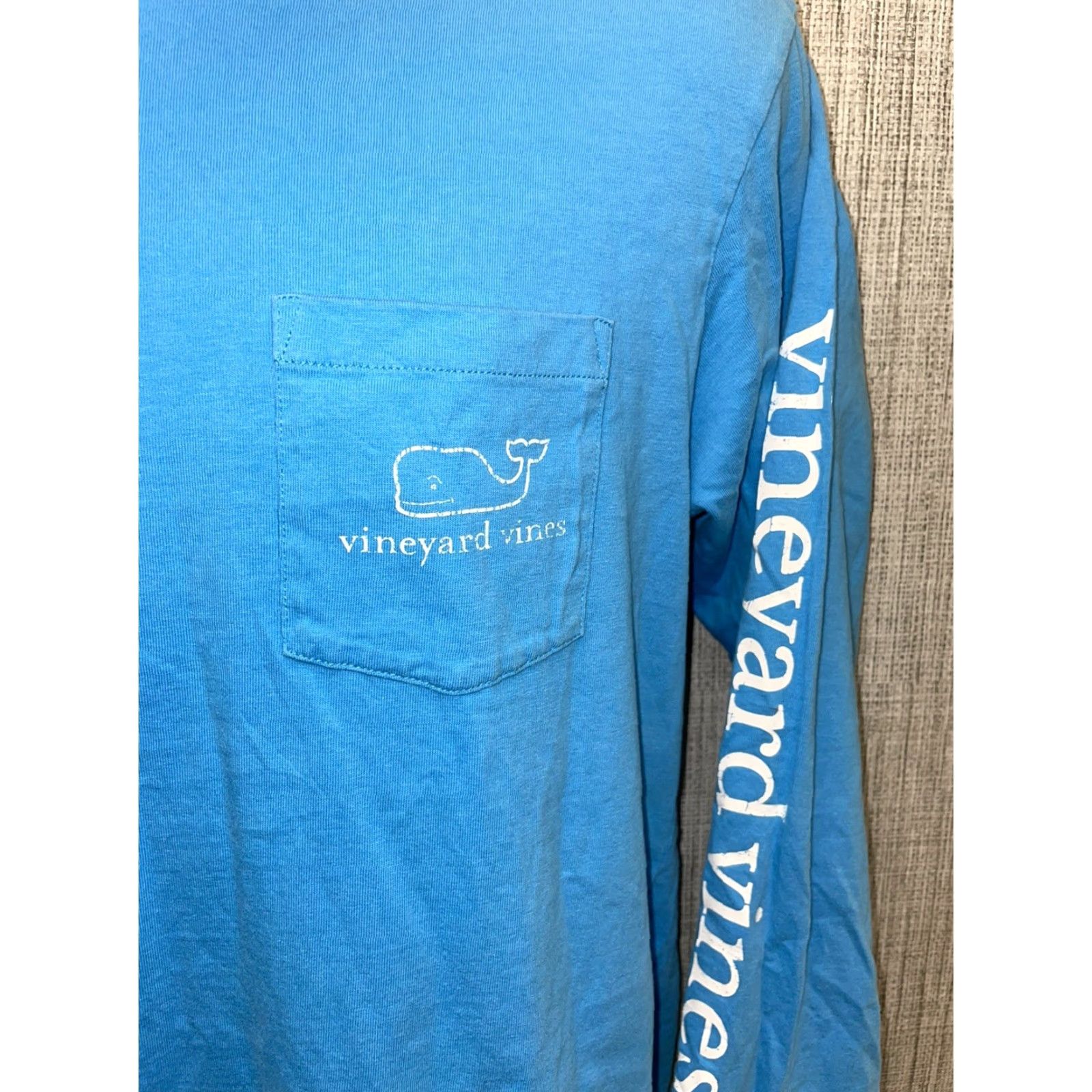 Vineyard Vines Vineyard Vines 100% Cotton Blue Long Sleeve Graphics T-Shirt Mens S Size US S / EU 44-46 / 1 - 3 Thumbnail